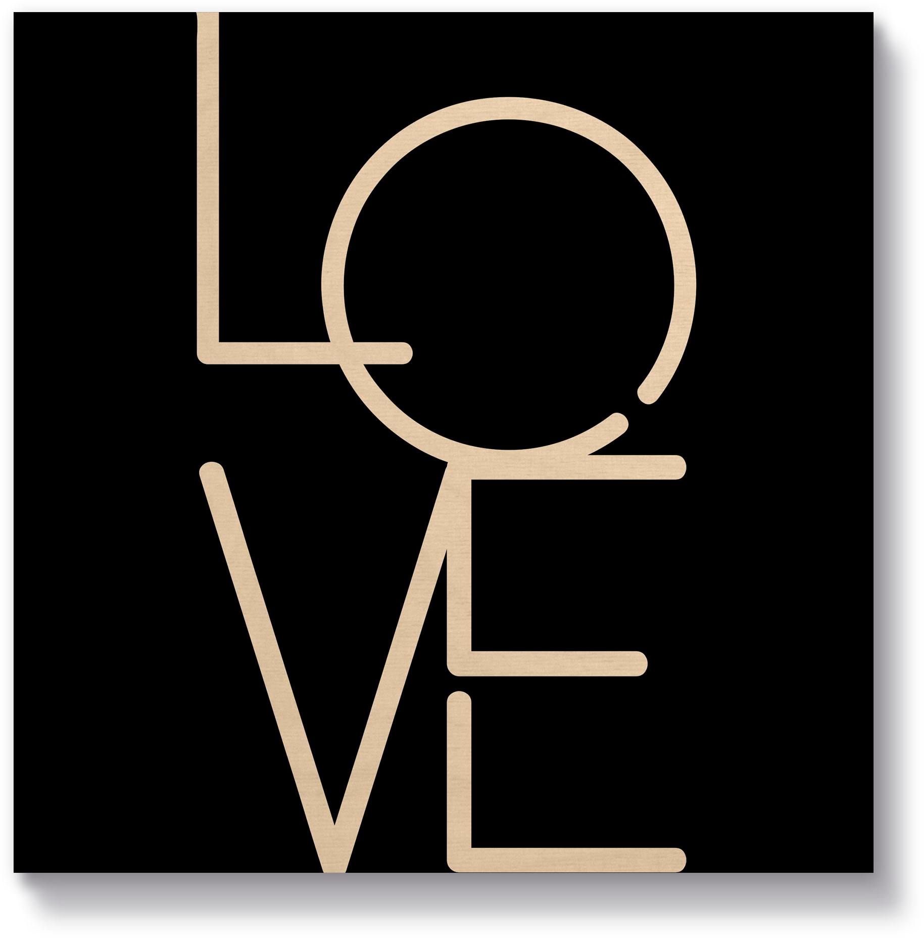 Artland Holzbild »Love - Liebe«, Sprüche & Texte, (1 St.) bestellen | BAUR
