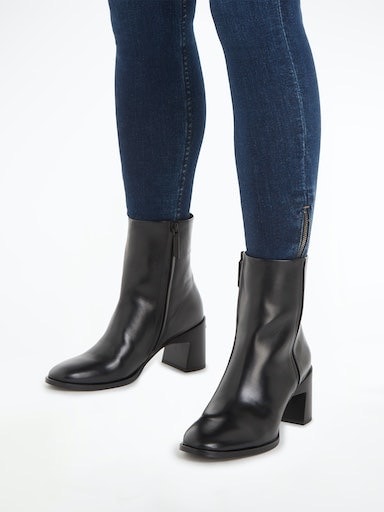 Calvin Klein Stiefelette »GEO BLOCK ANKLE BOOT 60«, mit praktischem Innenreißverschluss