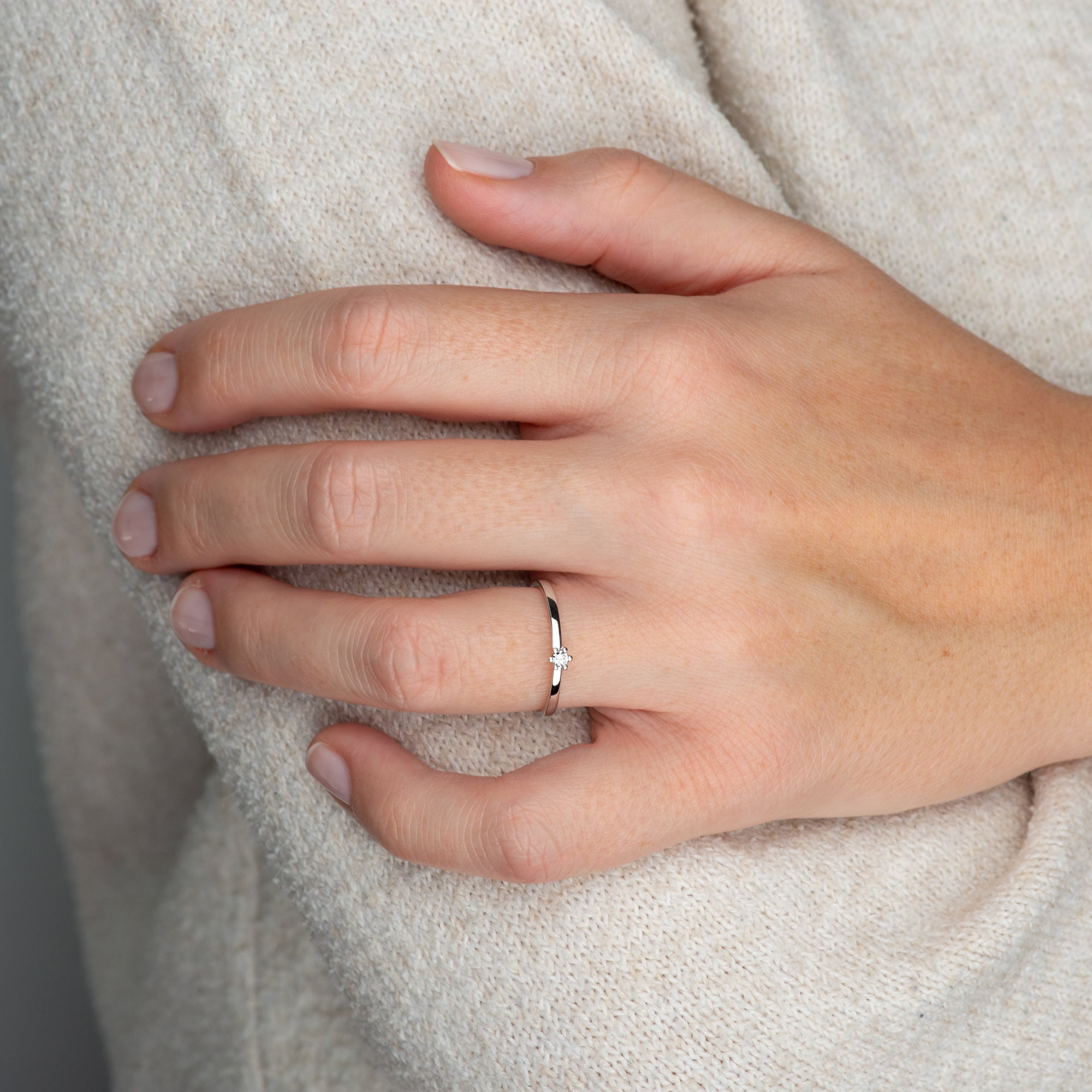 Orolino Fingerring »Gold 750 mit Brillant 0,05ct.«