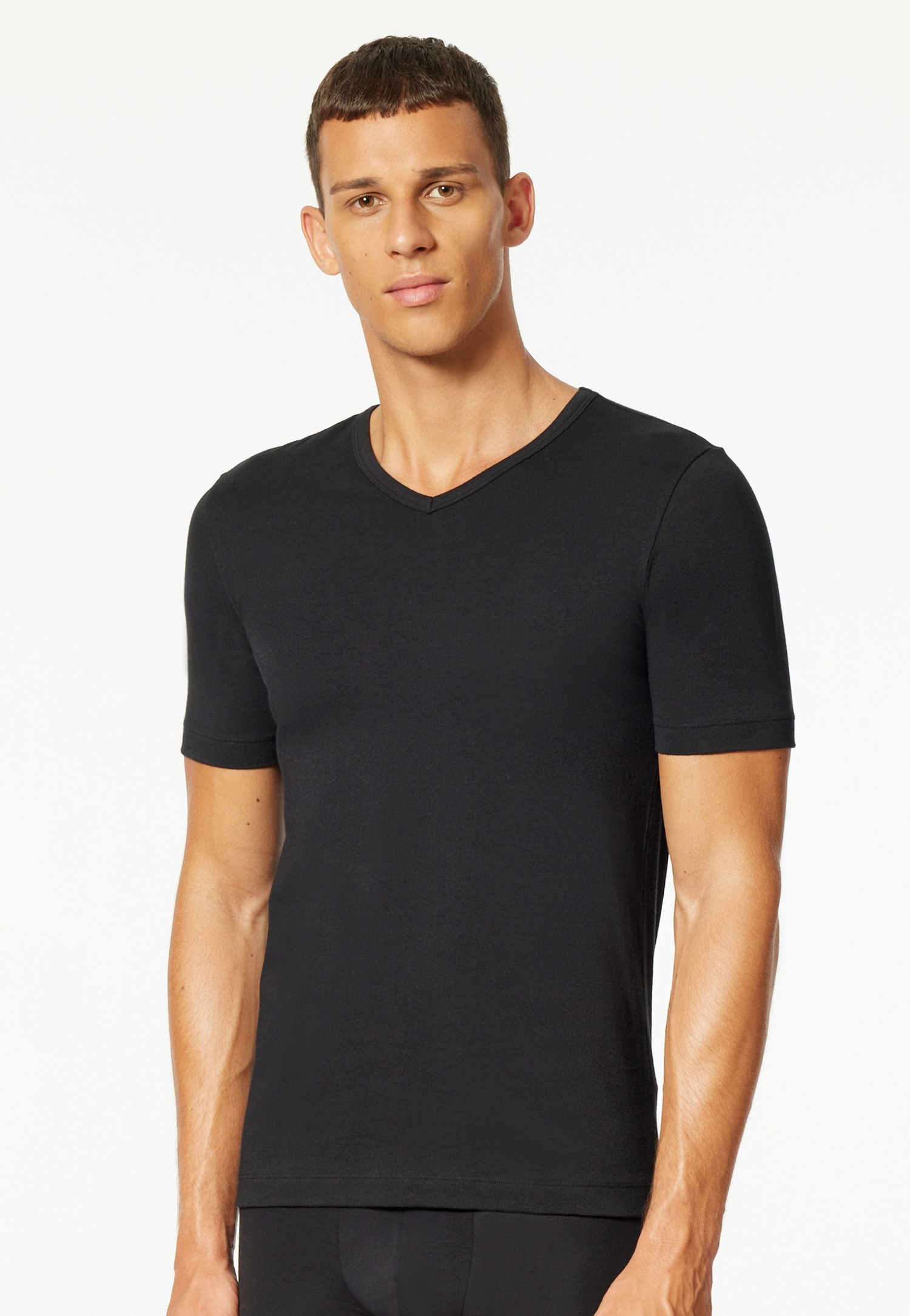 uncover by SCHIESSER V-Shirt "UNCOVER Cotton", (2er Pack), V-Neck, Kurzarm, günstig online kaufen