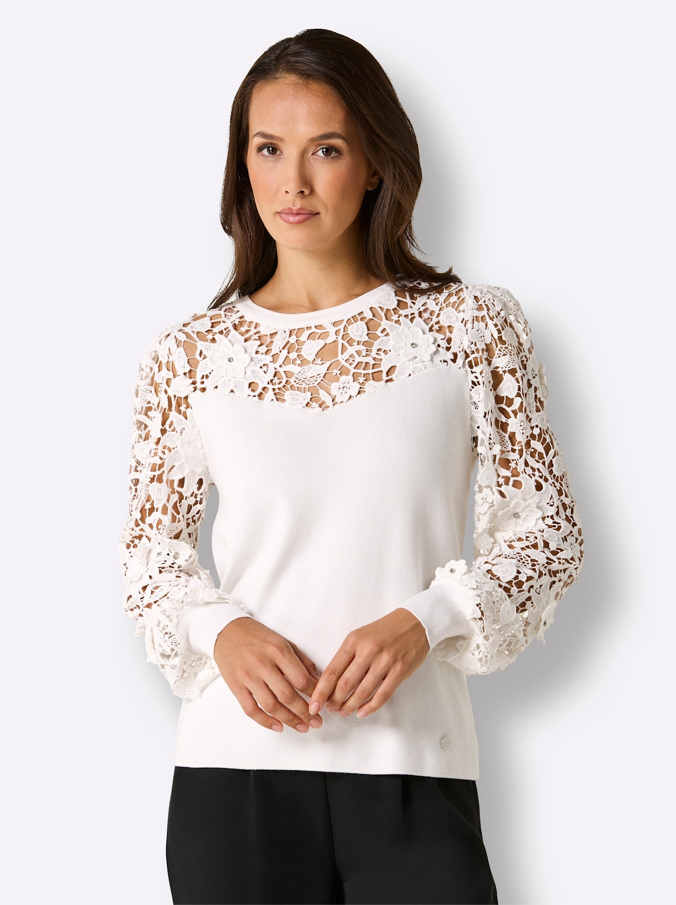 CREATION L PREMIUM Strickpullover »Lyocell-Viskose-Pullover«