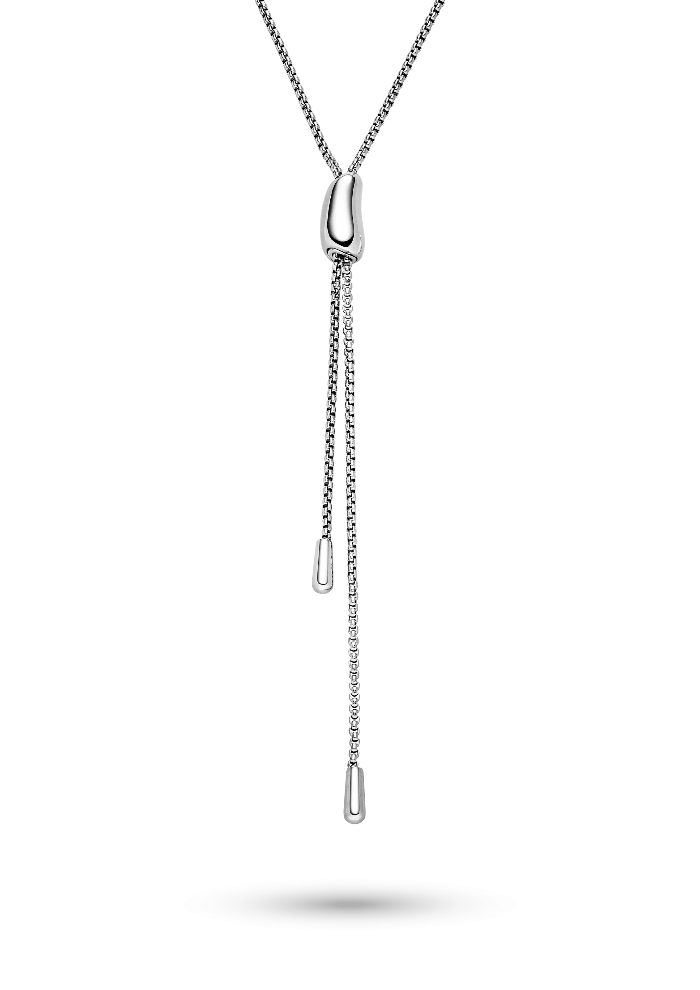 s.Oliver Y-Kette »Schmuck Geschenk Edelstahl Halskette The Bean«