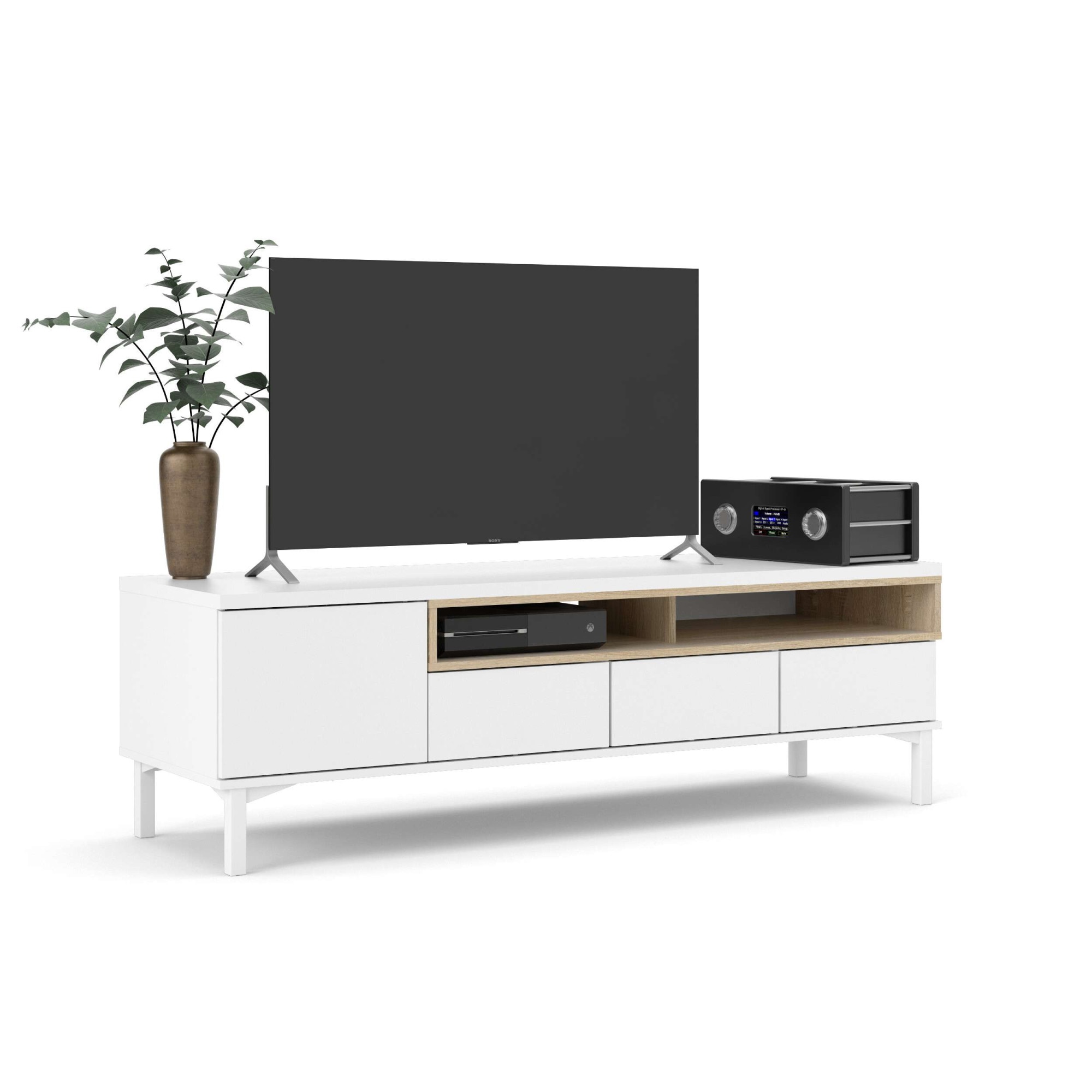 INOSIGN TV-Board "Roomers TV-Board, TV-Möbel, TV-Unit, Media-Möbel, Sideboard", Breite/Höhe 156/48 cm, 2 offene Fächer m