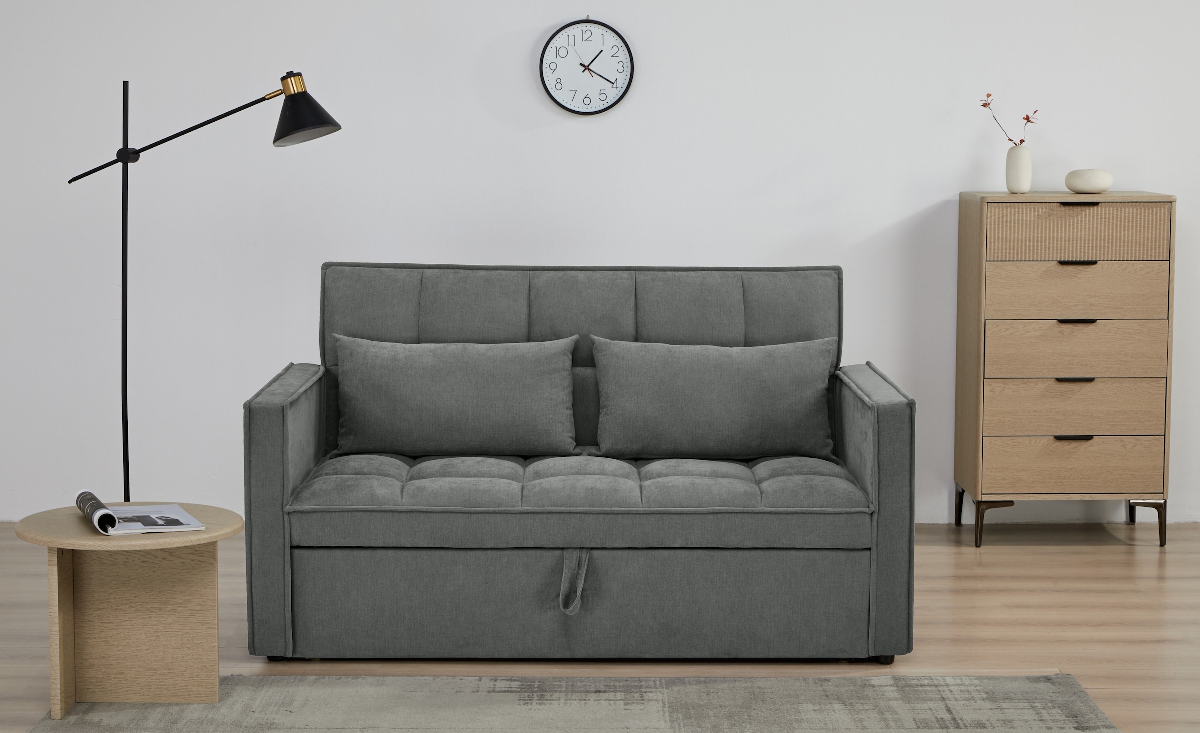 OTTO home Schlafsofa "STEFFO, 159 cm, 2-Sitzer, mit verstellbarer Rückenleh günstig online kaufen