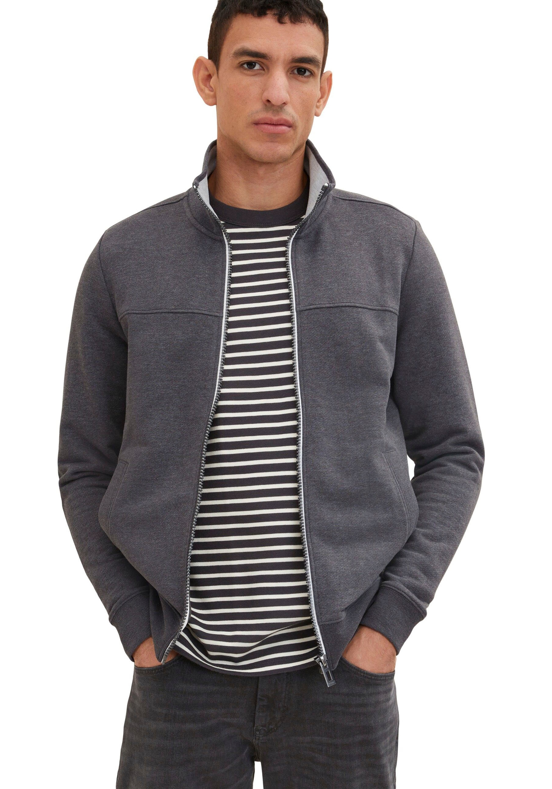 Tom Tailor Herren Sweatjacke CUTLINE günstig online kaufen