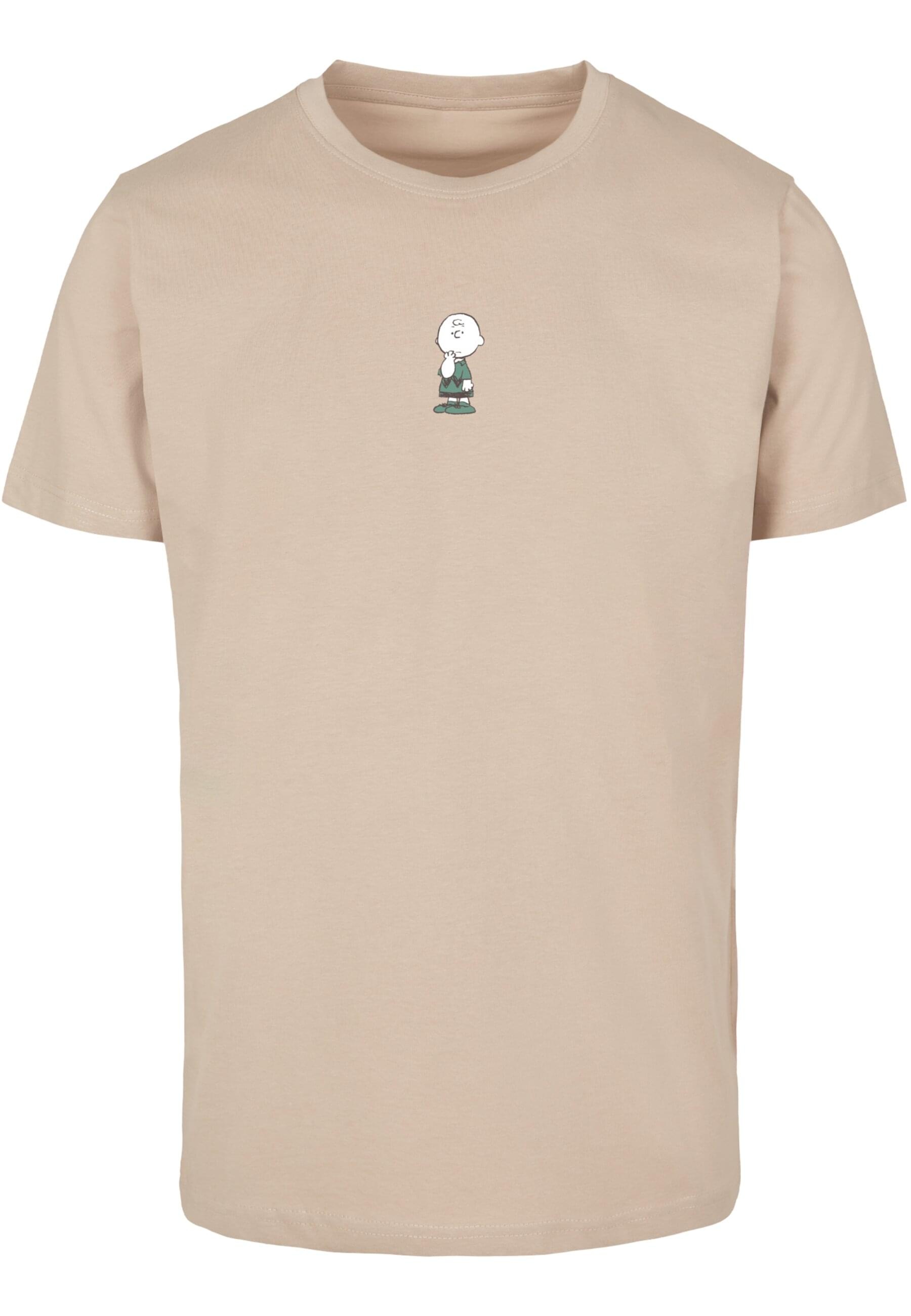 T-Shirt »Merchcode Herren Peanuts - Charlie Brown T-Shirt Round Neck«, (1 tlg.)
