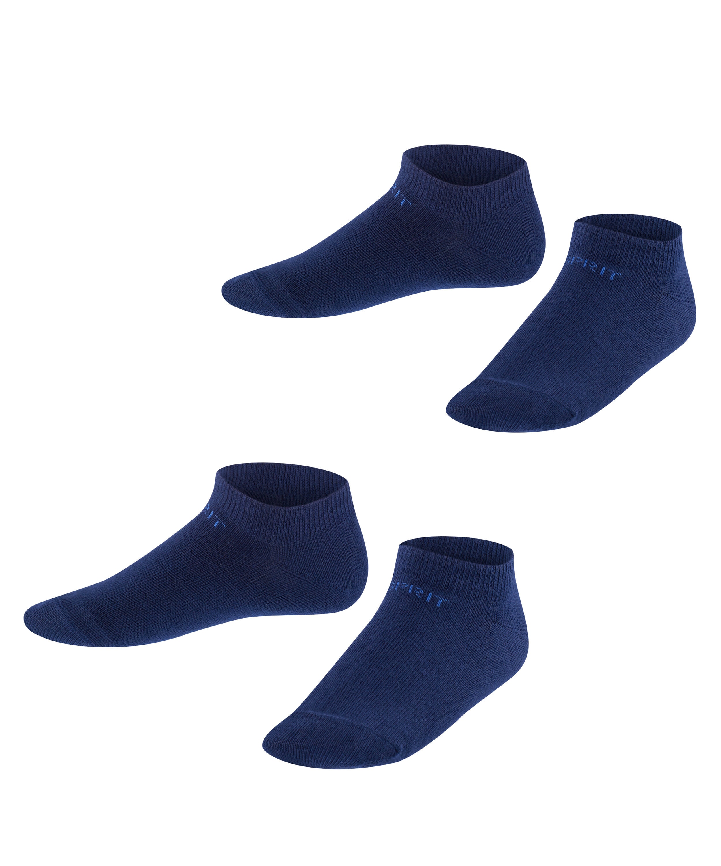 Esprit Sneakersocken "Foot Logo" 2 Paar, verstärkt, knöchelfrei, Cotton-Mix