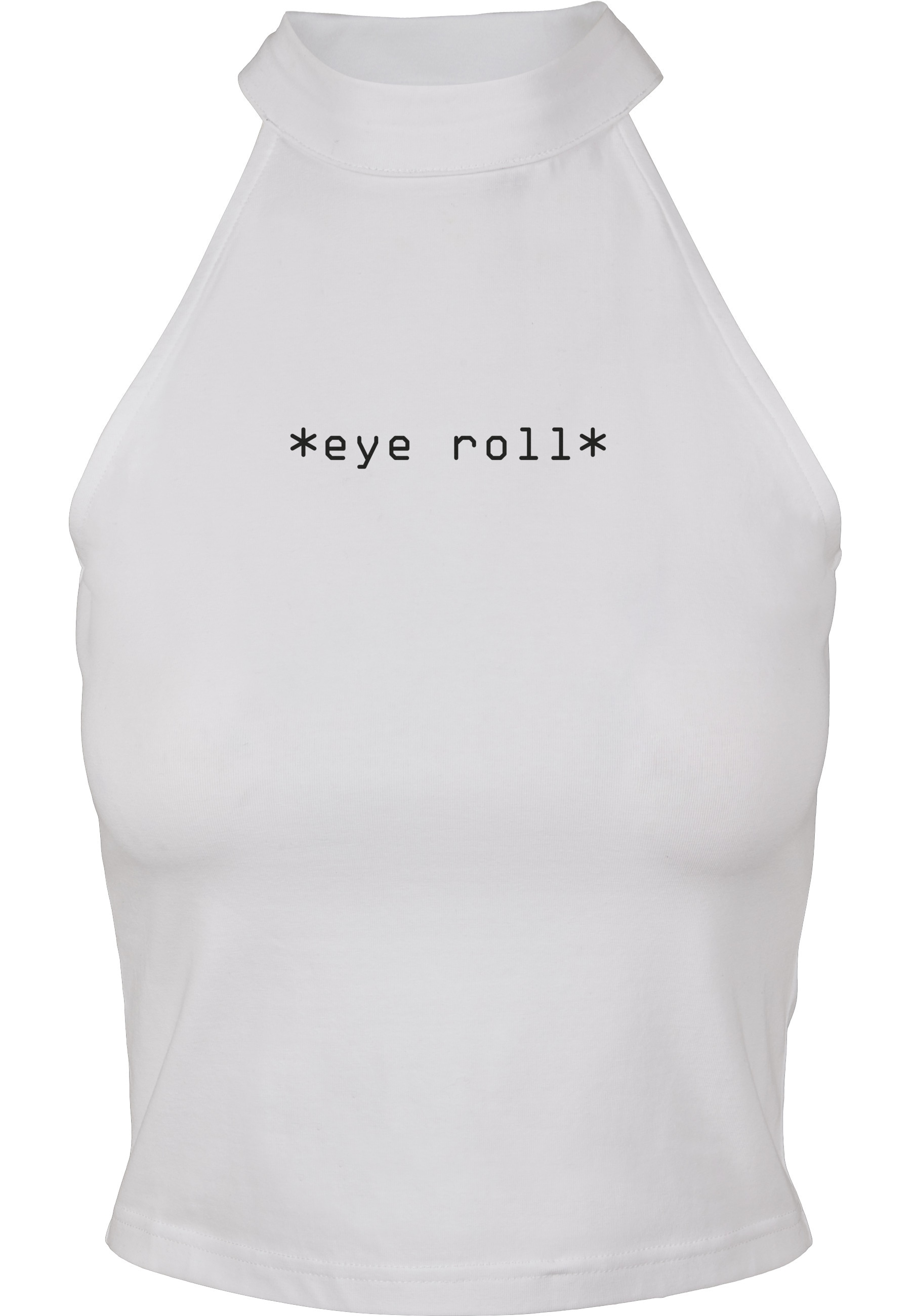 Miss Tee Tanktop "Miss Tee Damen Eye Roll Turtleneck Short Top" günstig online kaufen