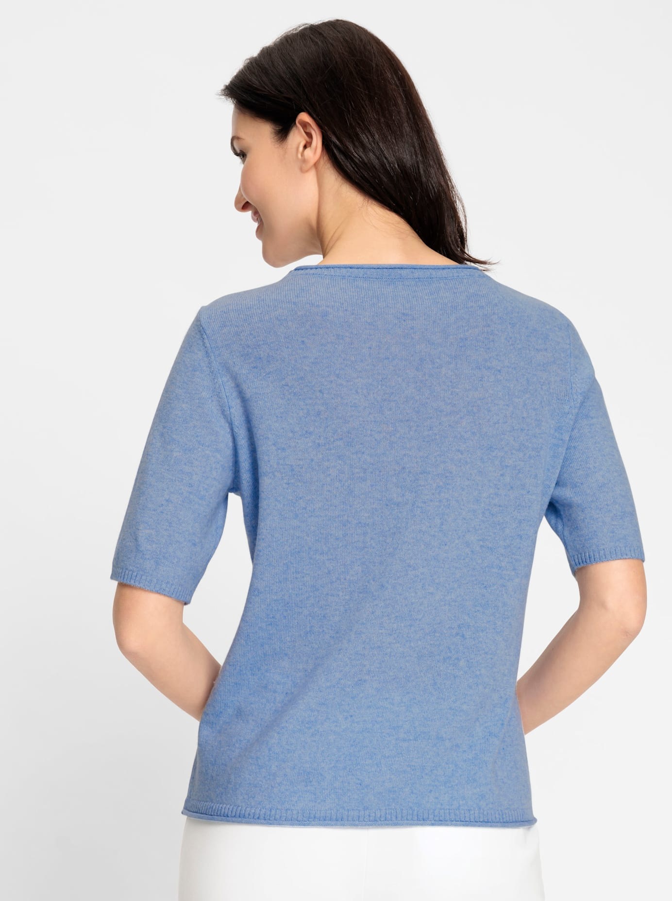 Inspirationen Kurzarmpullover "Feinstrick-Pullover" günstig online kaufen