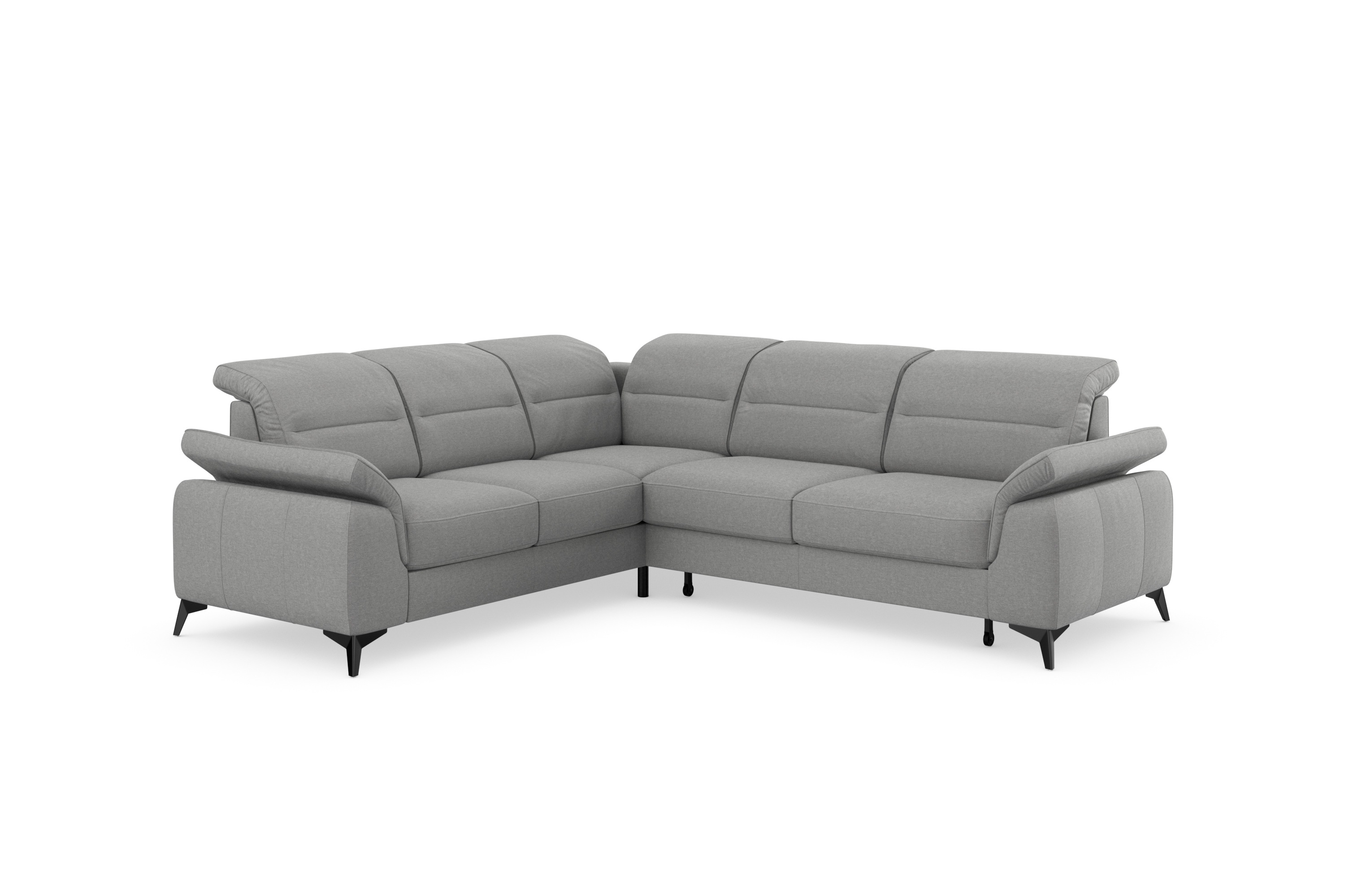 Thumbnail - sit&more Ecksofa "Sinatra L-Form", optinal mit Kopfteilverstellung und Armteilfunktion, Metallfüße