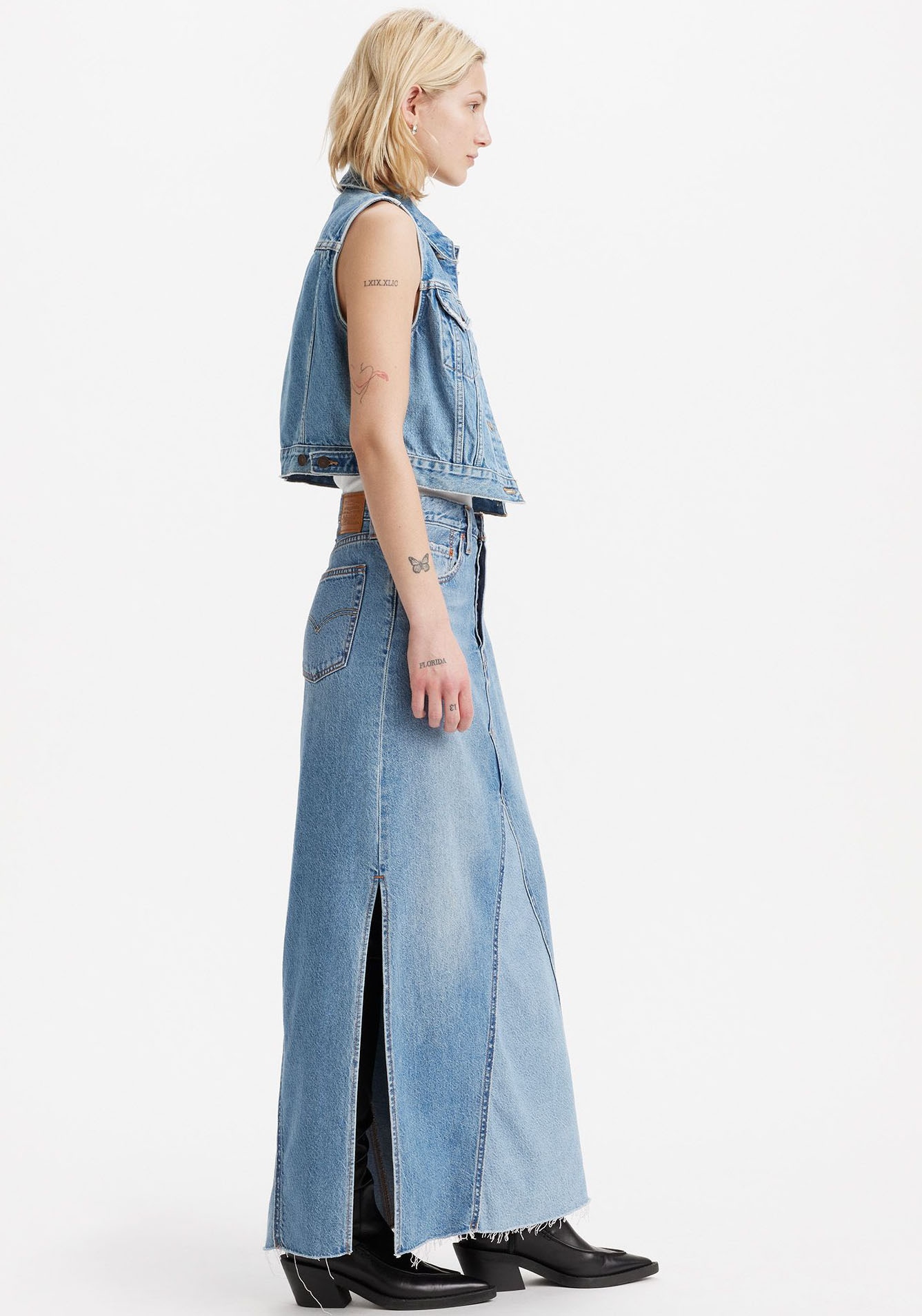 Levi's® Jeansrock »ICONIC LONG SKIRT«, im Five-Pocket Style