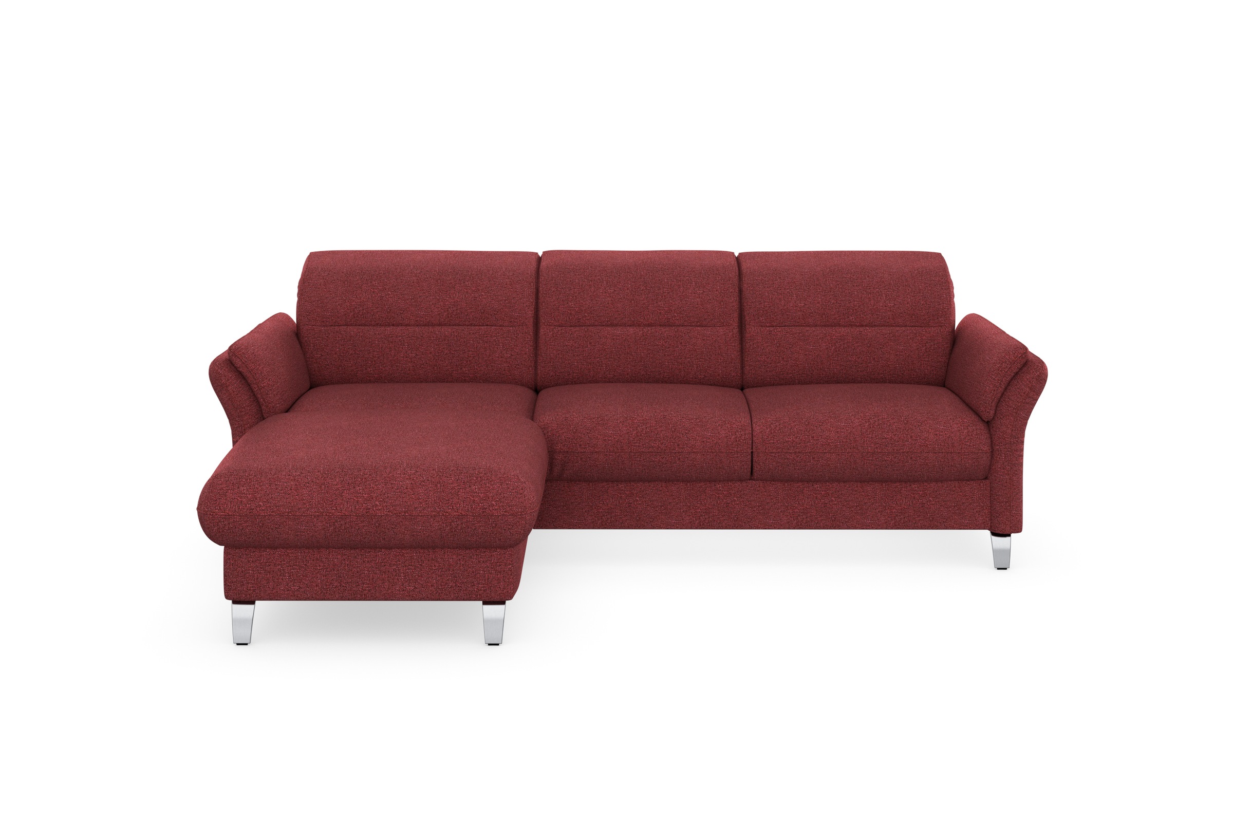 sit&more Ecksofa »Grenoble L-Form mit Federkern«, wahlweise mit Bettfunktion, Bettkasten, Arm- und Kopfteilverstellung