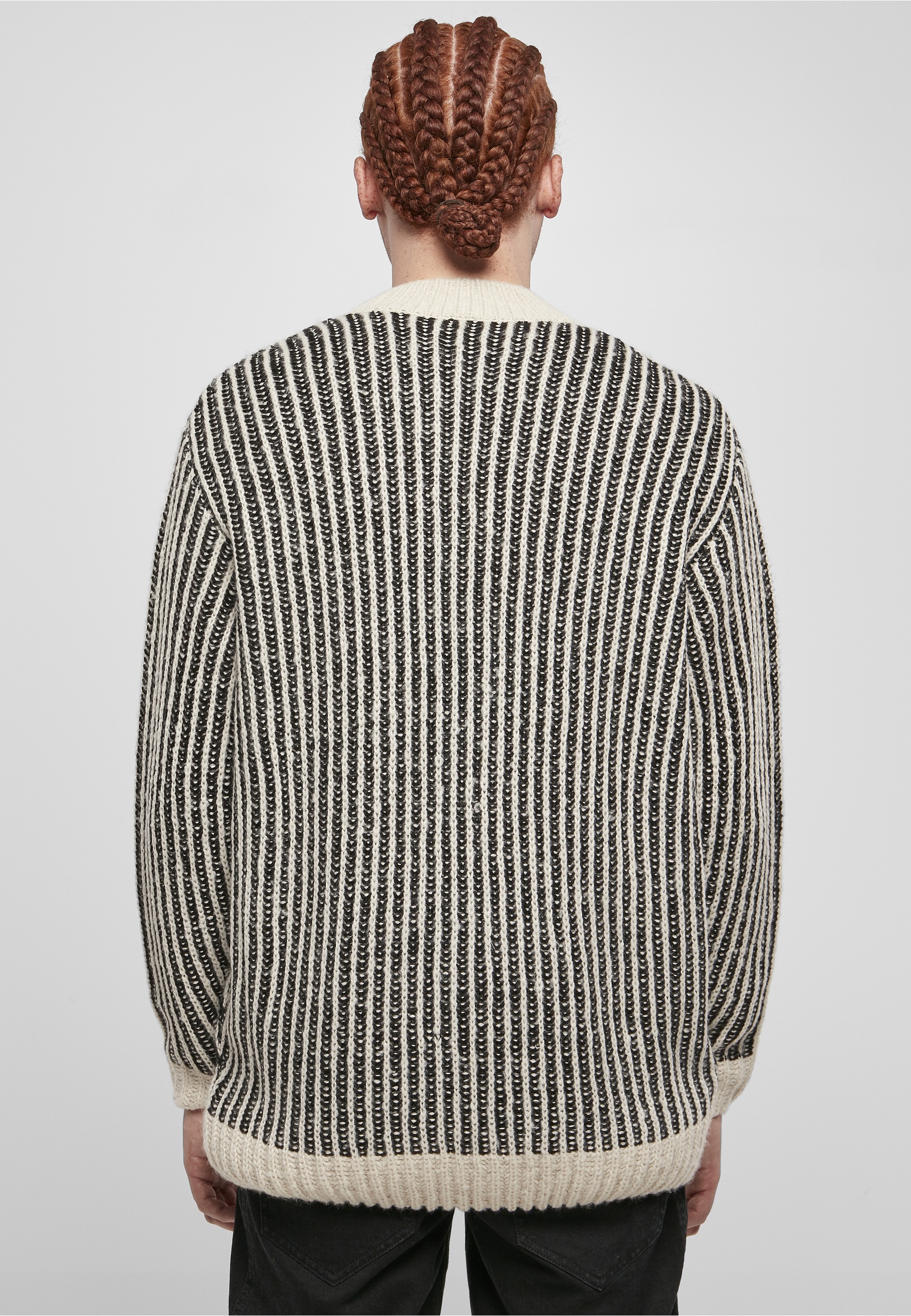 URBAN CLASSICS Rundhalspullover »Urban Classics Herren Oversized Two Tone Sweater« 1 Stk.