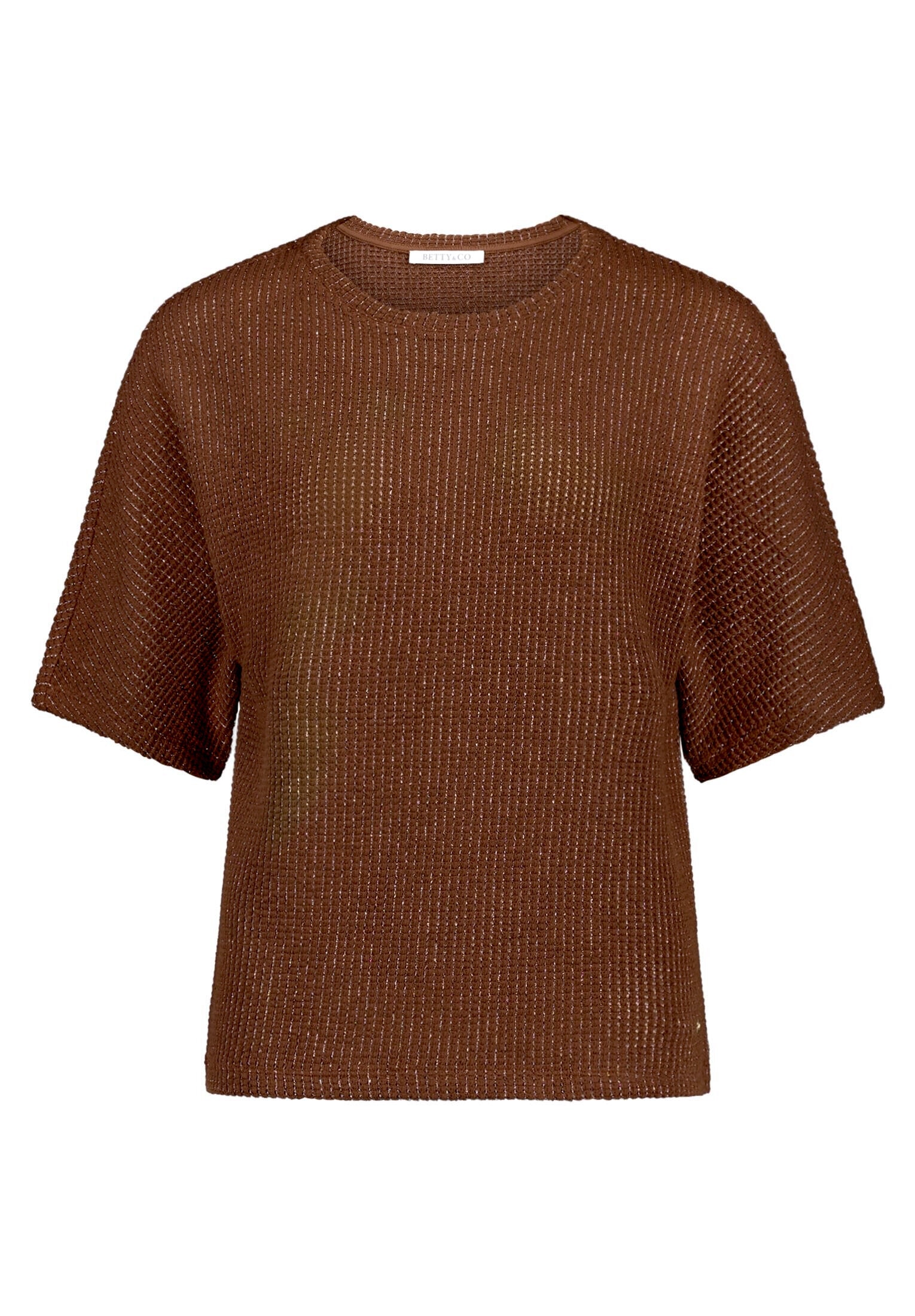 Betty&Co Kurzarmshirt »Damen mit Lurexfaden« 1