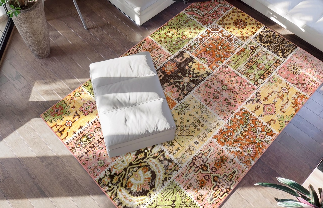 Teppich MY HOME "Darian" Gr. 6, bunt (multi), B:200cm H:6mm L:290cm, Kunstfaser, Teppiche, Teppich, Wohnzimmer