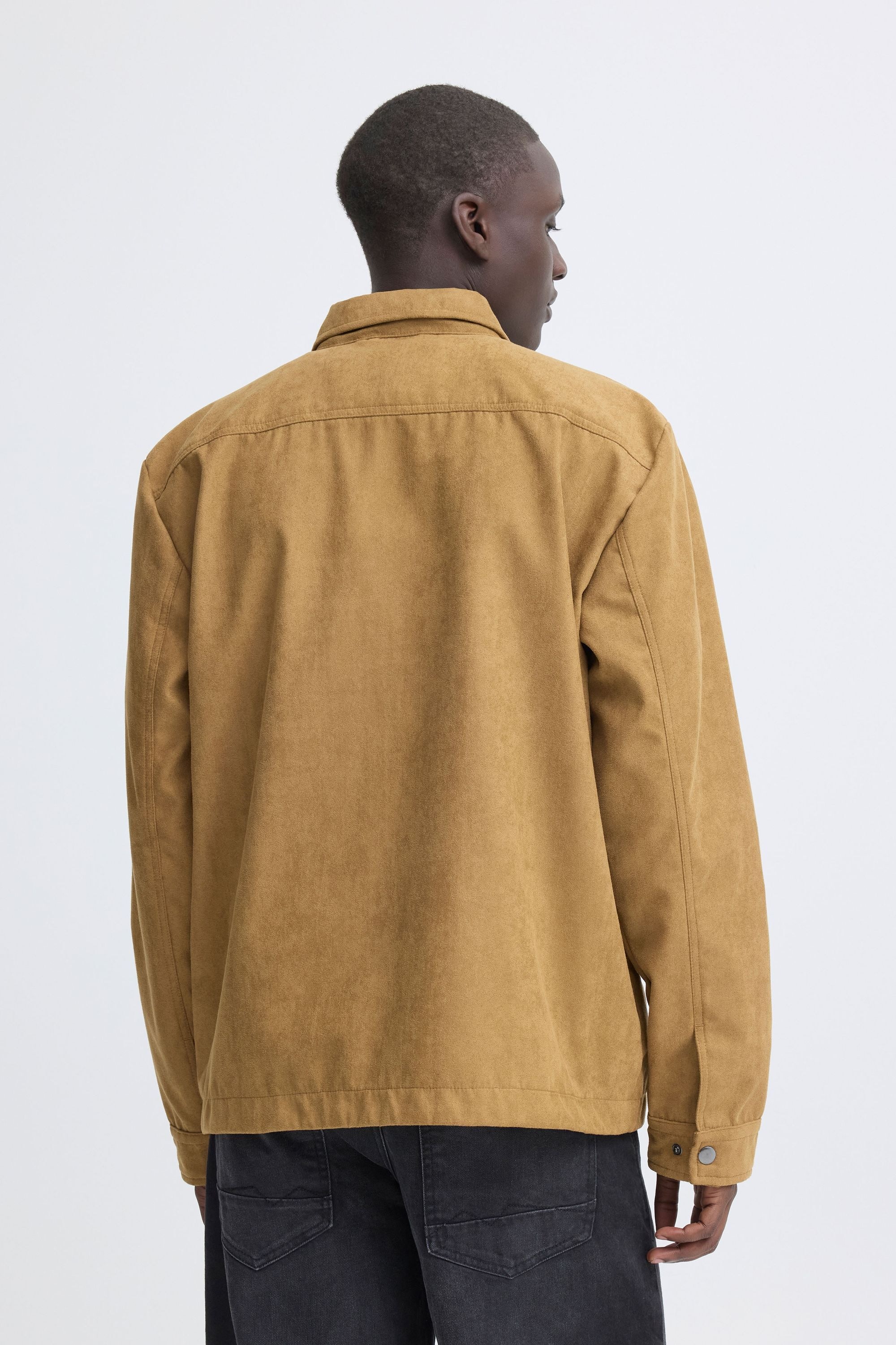 Blend Lederjacke »BHFossy« ohne Kapuze Moderne Kunstlederjacke mit Hemdkragen und Brusttasche