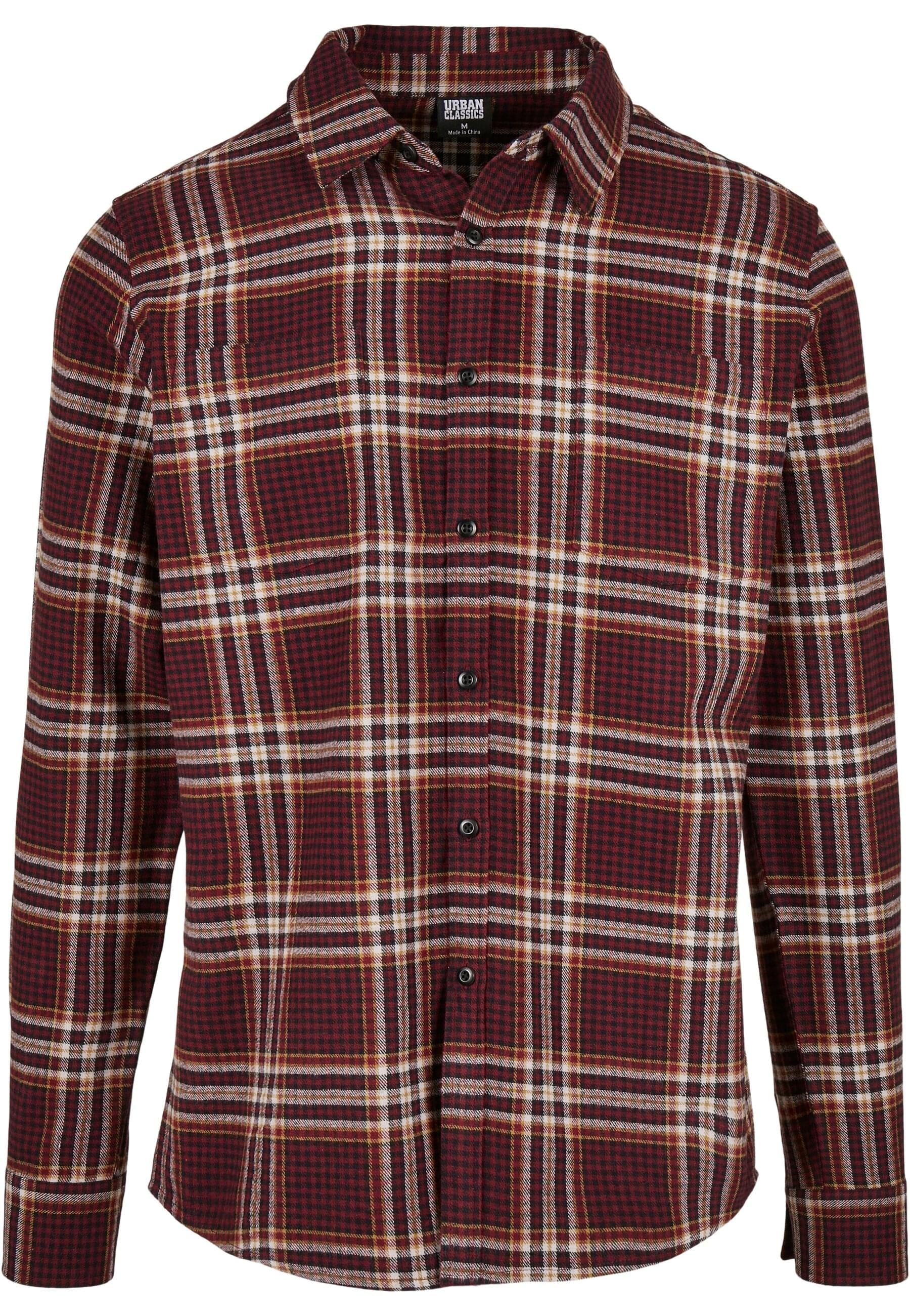 URBAN CLASSICS Langarm-Poloshirt "Urban Classics Herren Checked Campus Shir günstig online kaufen
