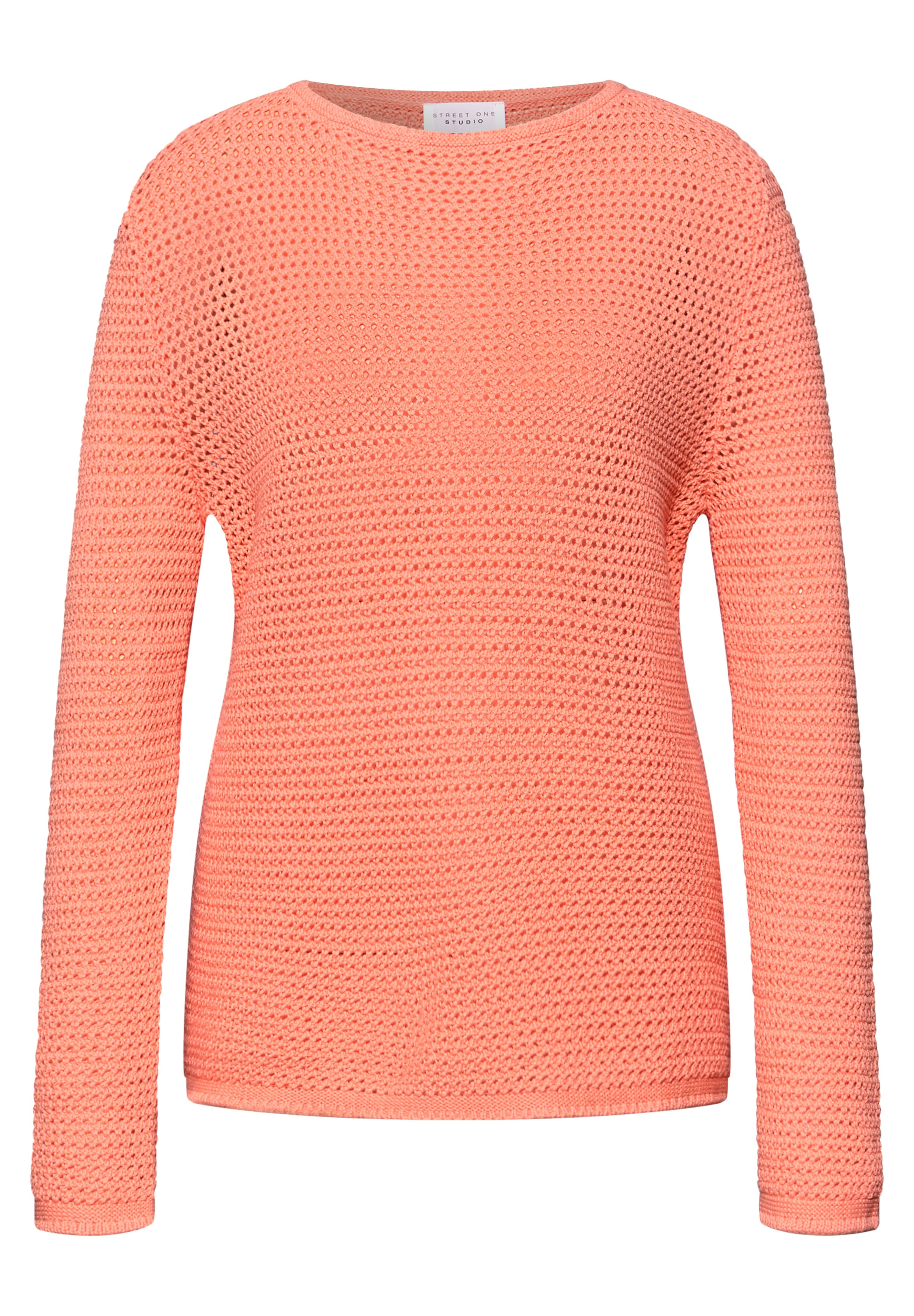 STREET ONE STUDIO Strickpullover aus reiner Baumwolle