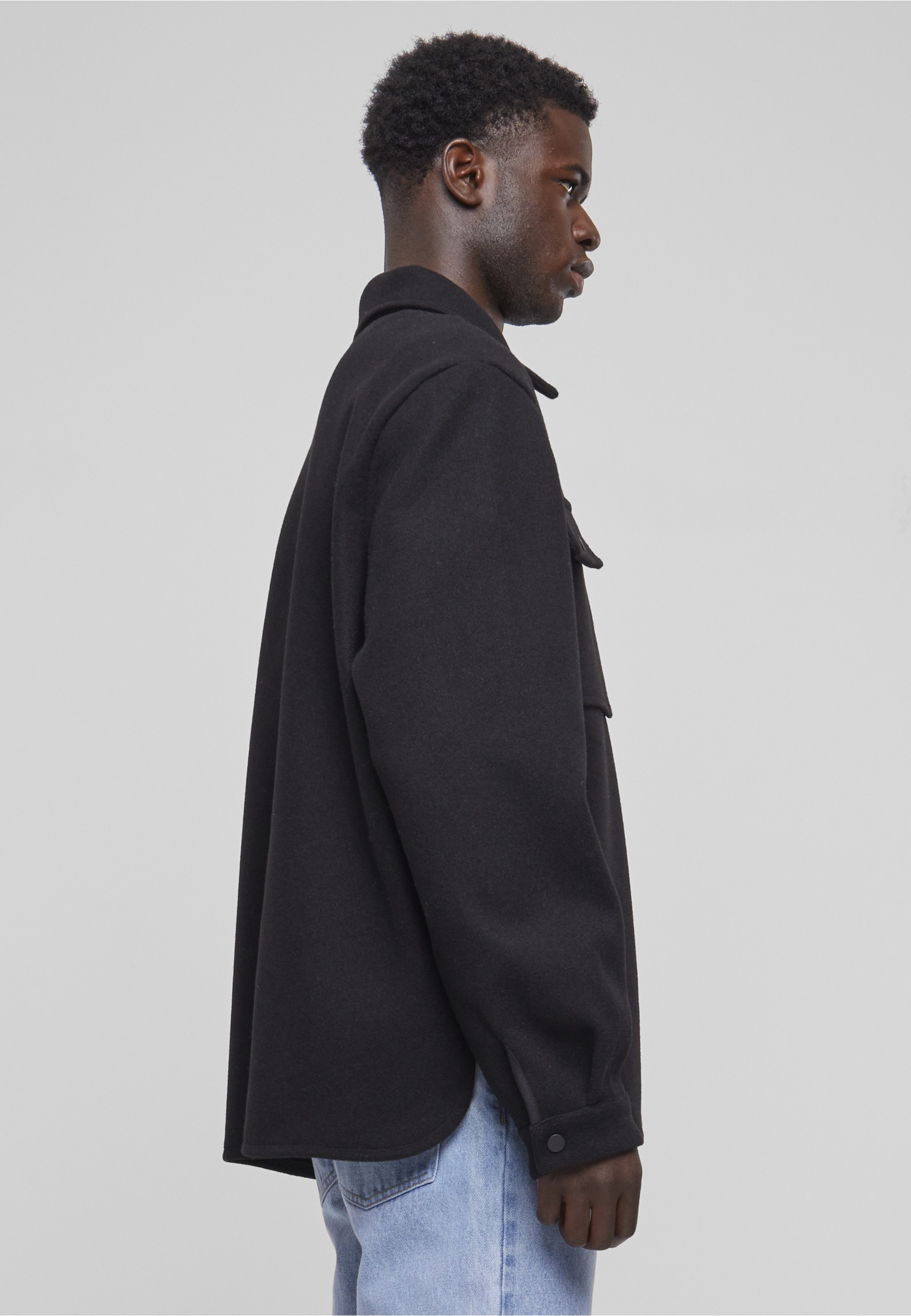 URBAN CLASSICS Kurzmantel »Urban Classics Herren Plain Overshirt«