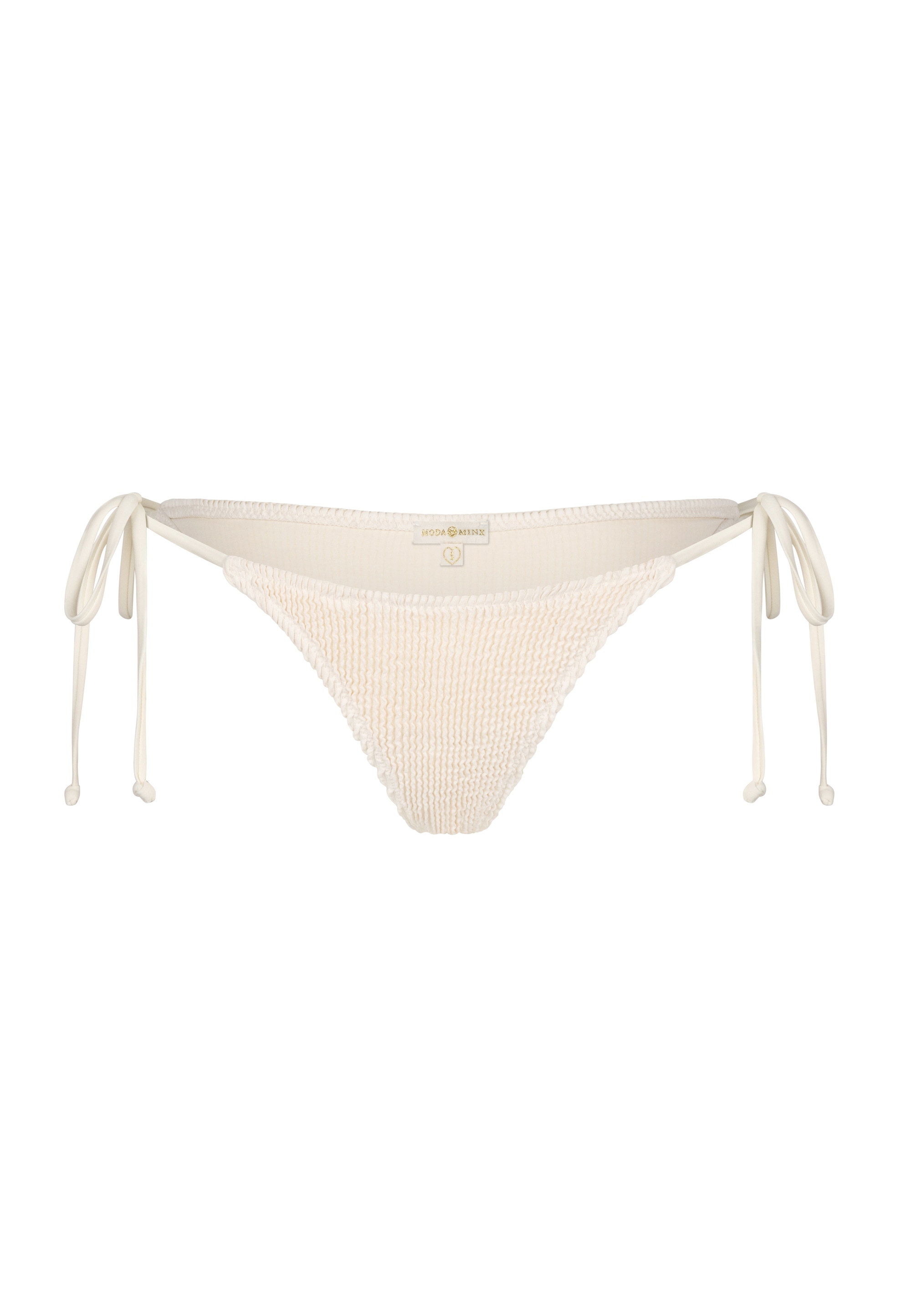 Moda Minx Bikini-Hose »Scrunch Tie Side Bikini Bottom«, (1 St.), mit strukturiertem Scrunch-Material
