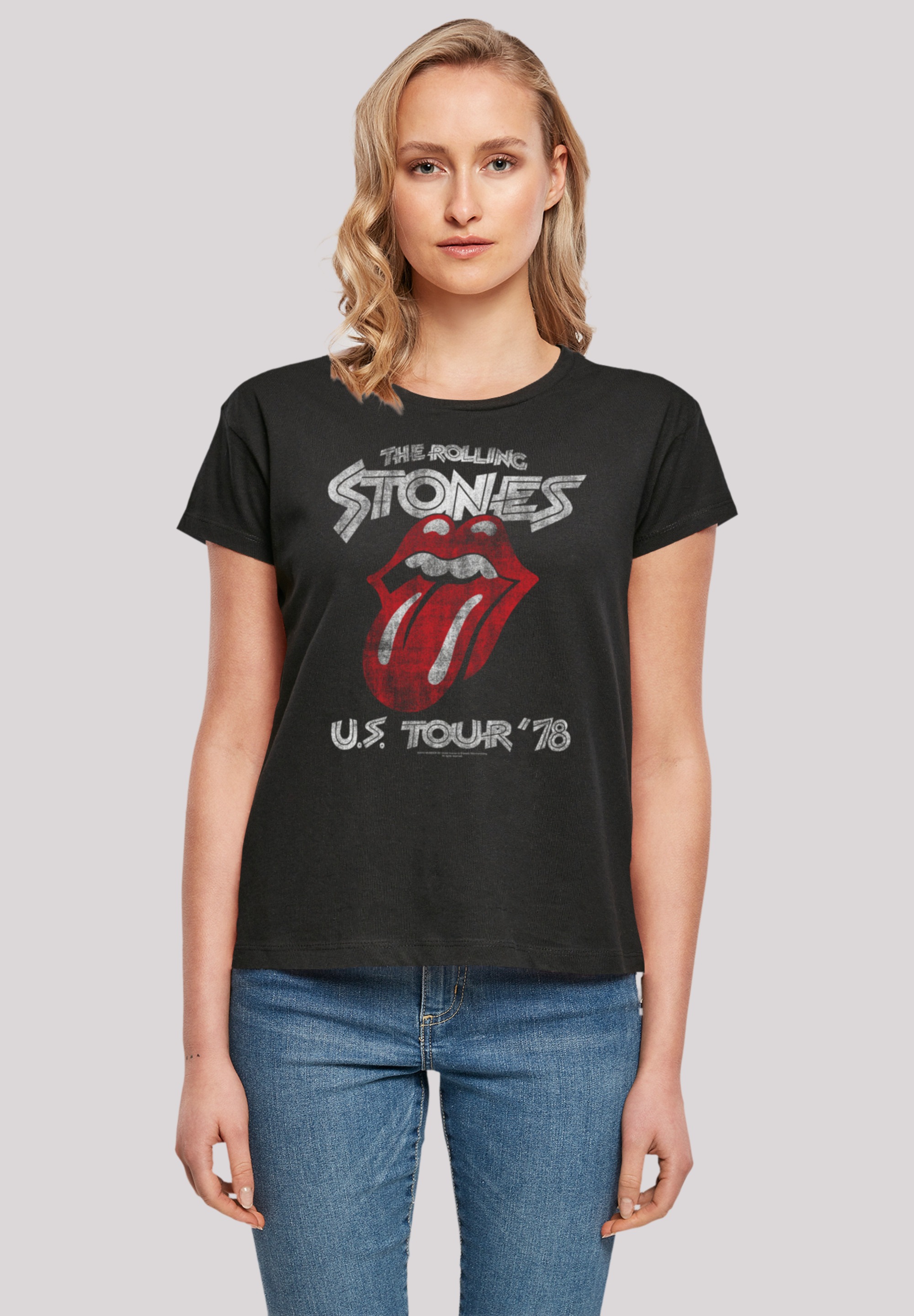 F4NT4STIC T-Shirt »The Rolling Stones US Tour '78«, Print
