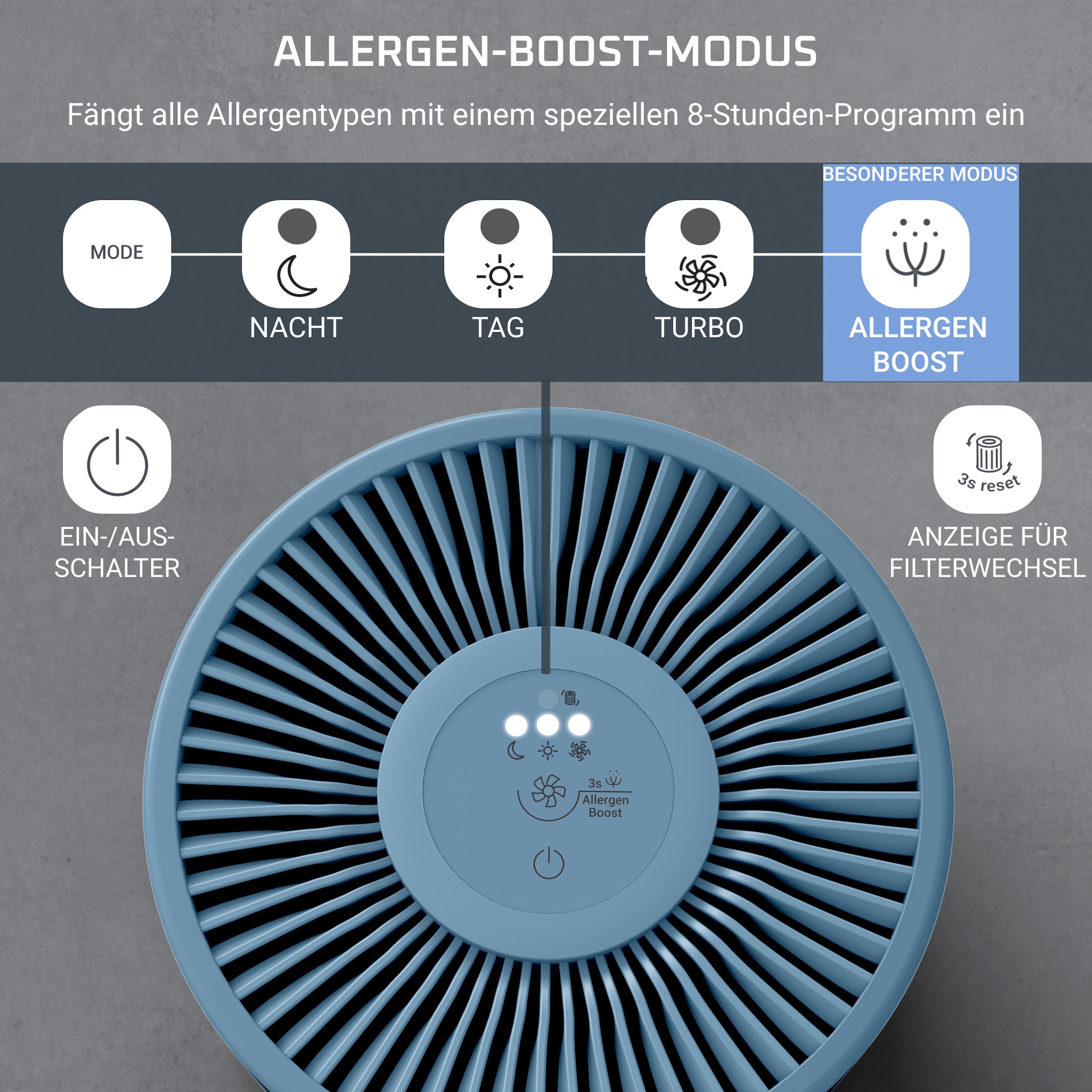 Rowenta Luftreiniger »Pure Air Mini« für 22 qm Räume ultrakompakt, besonders leise, Nachtmodus