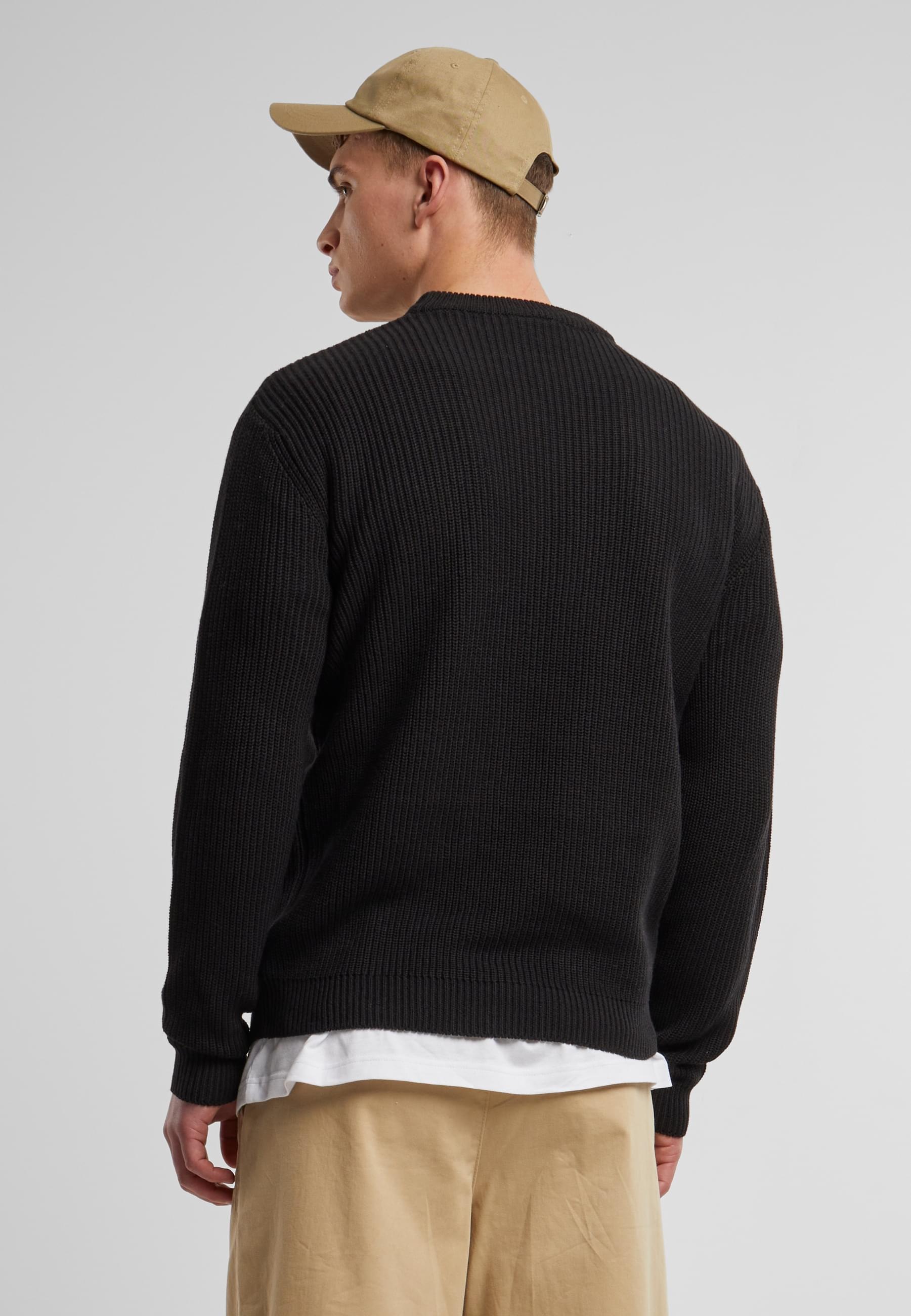 URBAN CLASSICS Rundhalspullover »Urban Classics Rib Basic Sweater«, (1 tlg.)