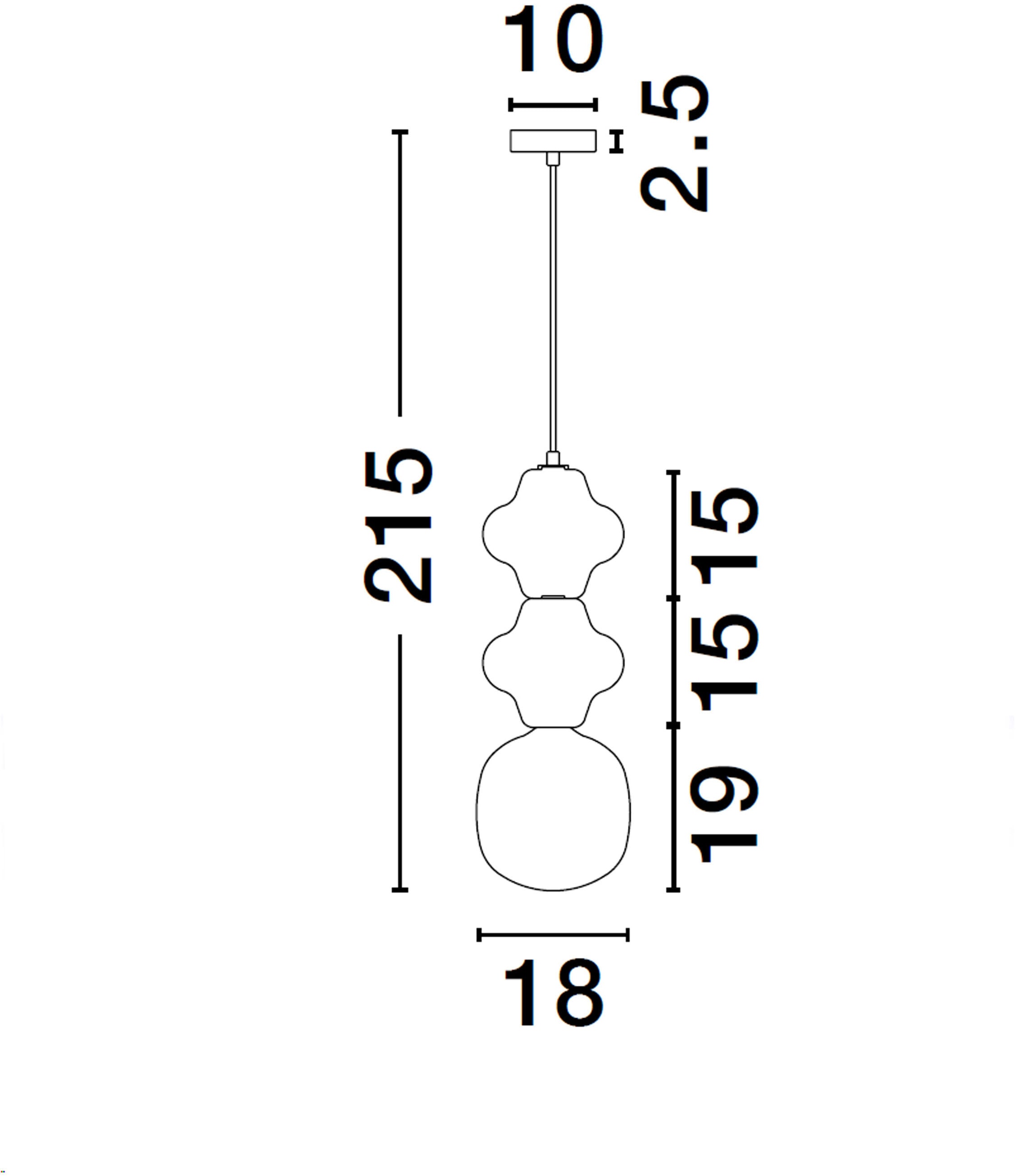 Nova Luce Pendelleuchte »CLIO«, 1 flammig