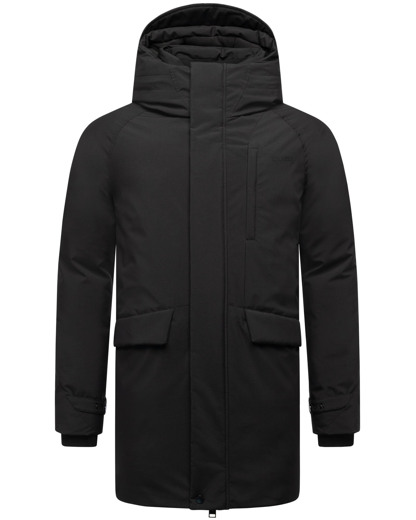 STONE HARBOUR Herren Wintermantel "Emriis XX"schwarz, Basic, Gr. M, Obermaterial: 100% Polyester; Innenfutter: 100% Polyester; Wattierung: 100%