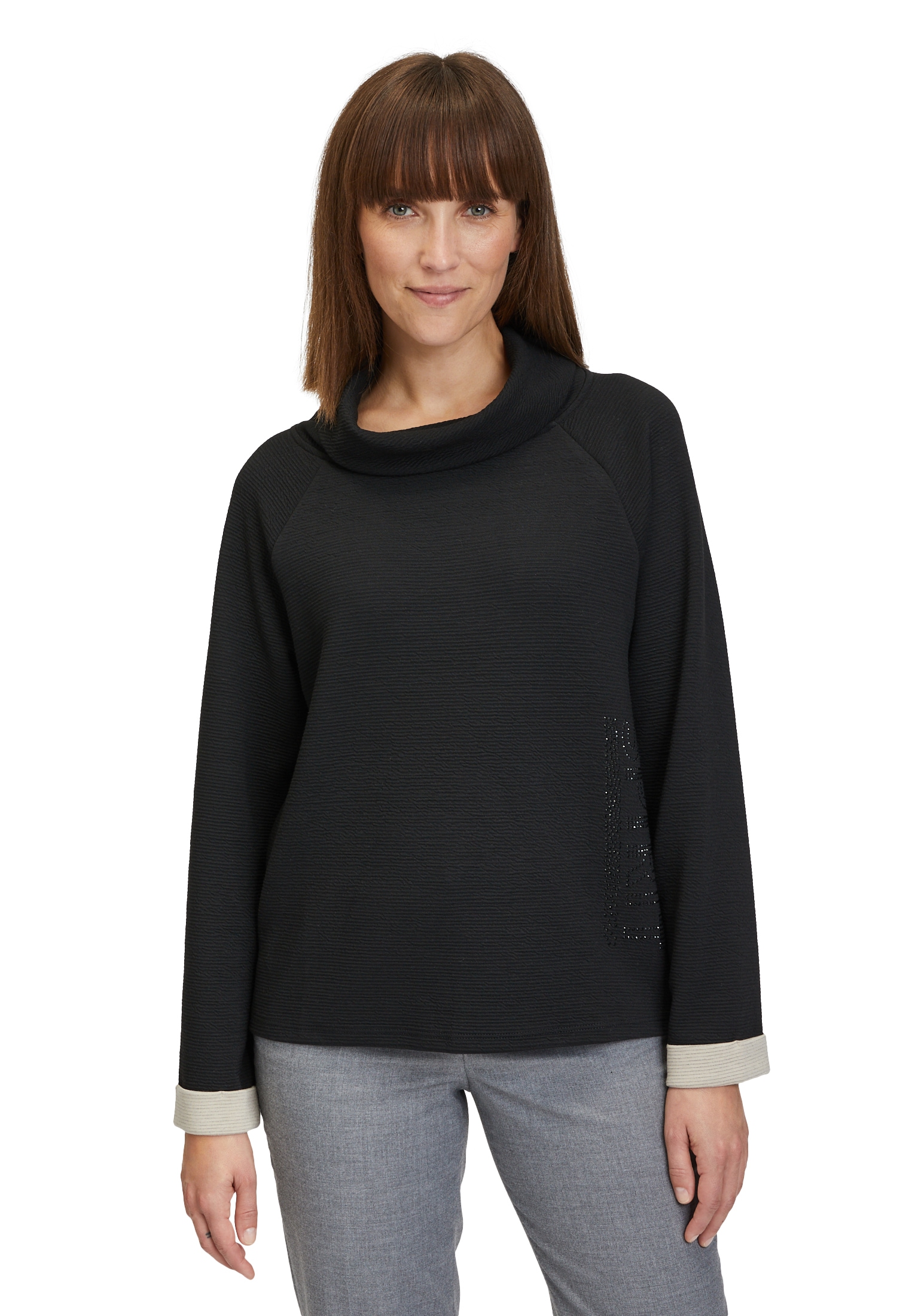 Betty Barclay Sweatshirt "Betty Barclay Sweatshirt mit hohem Kragen", Glitz günstig online kaufen