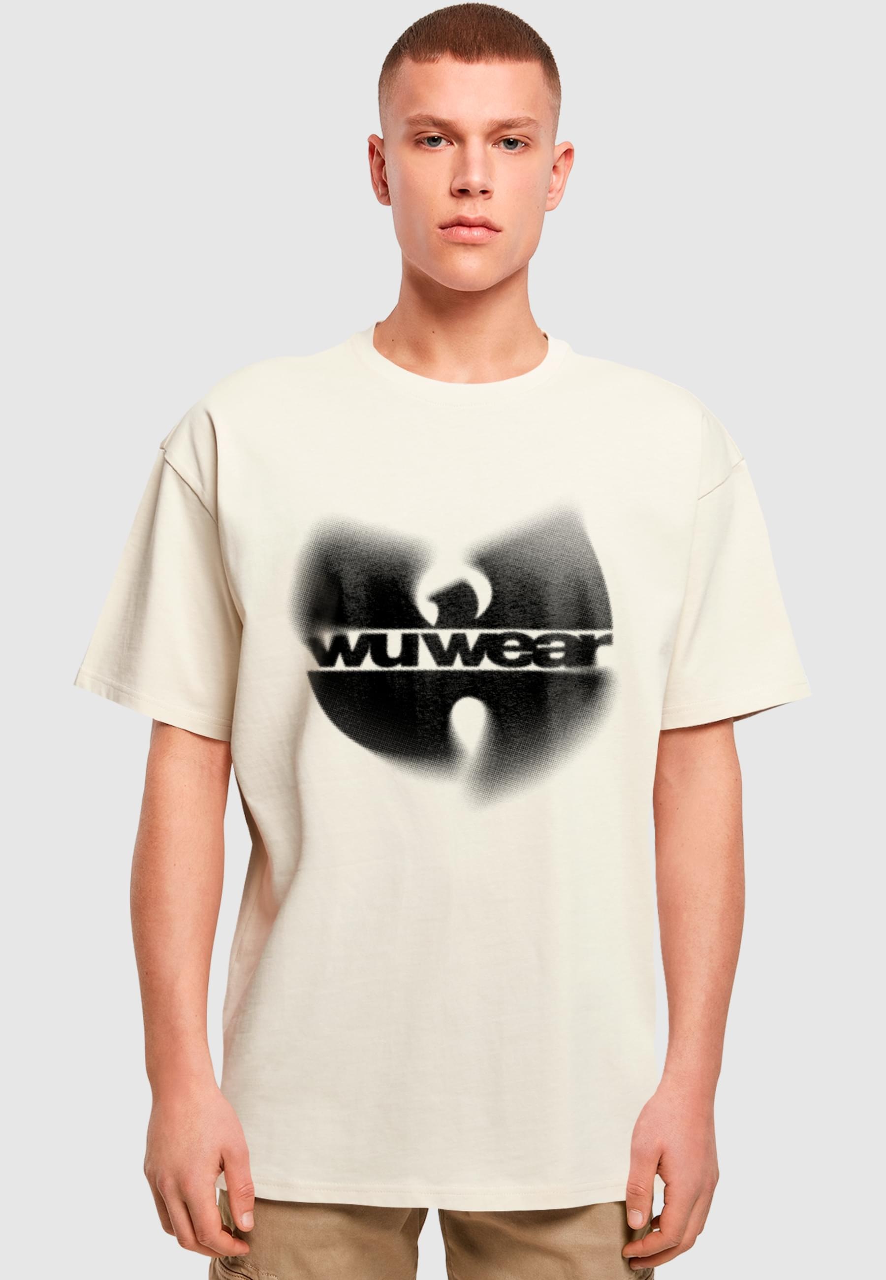 MisterTee T-Shirt »MisterTee Herren WU Wear Faded Logo Oversize Tee« 1 Stk.