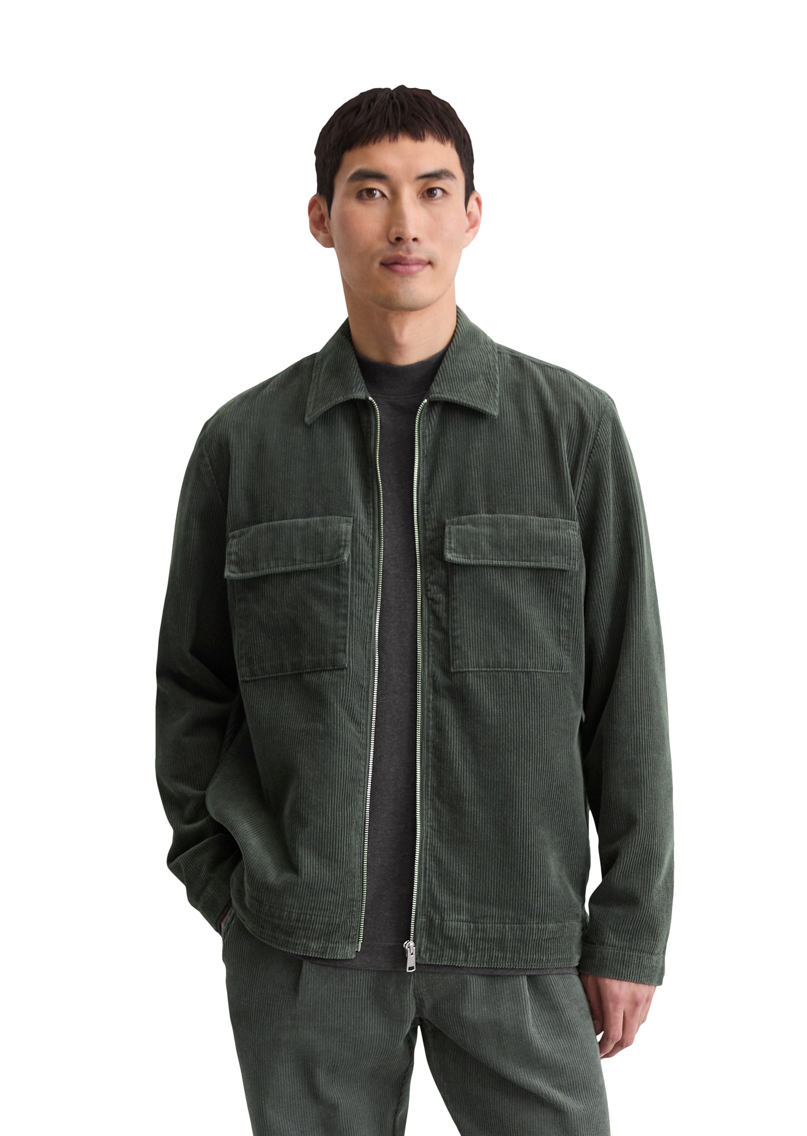 Marc OPolo Hemdjacke Reißverschluss, Brusttaschen, Lockerer Fit günstig online kaufen