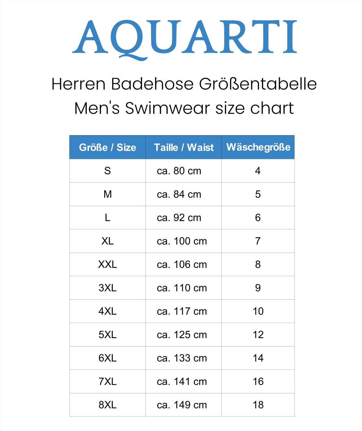 AQUARTI Badehose »Badehose Aquarti Herren Badehose mit Kordelzug Gummibund«