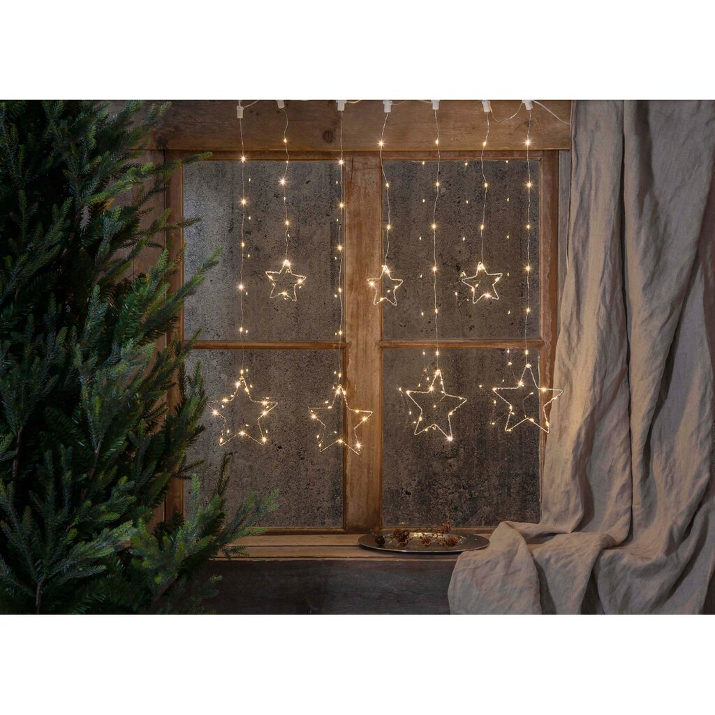 EGLO LED-Girlande »DEW DROP STARS, Weihnachtsdeko«, 84 St.-flammig