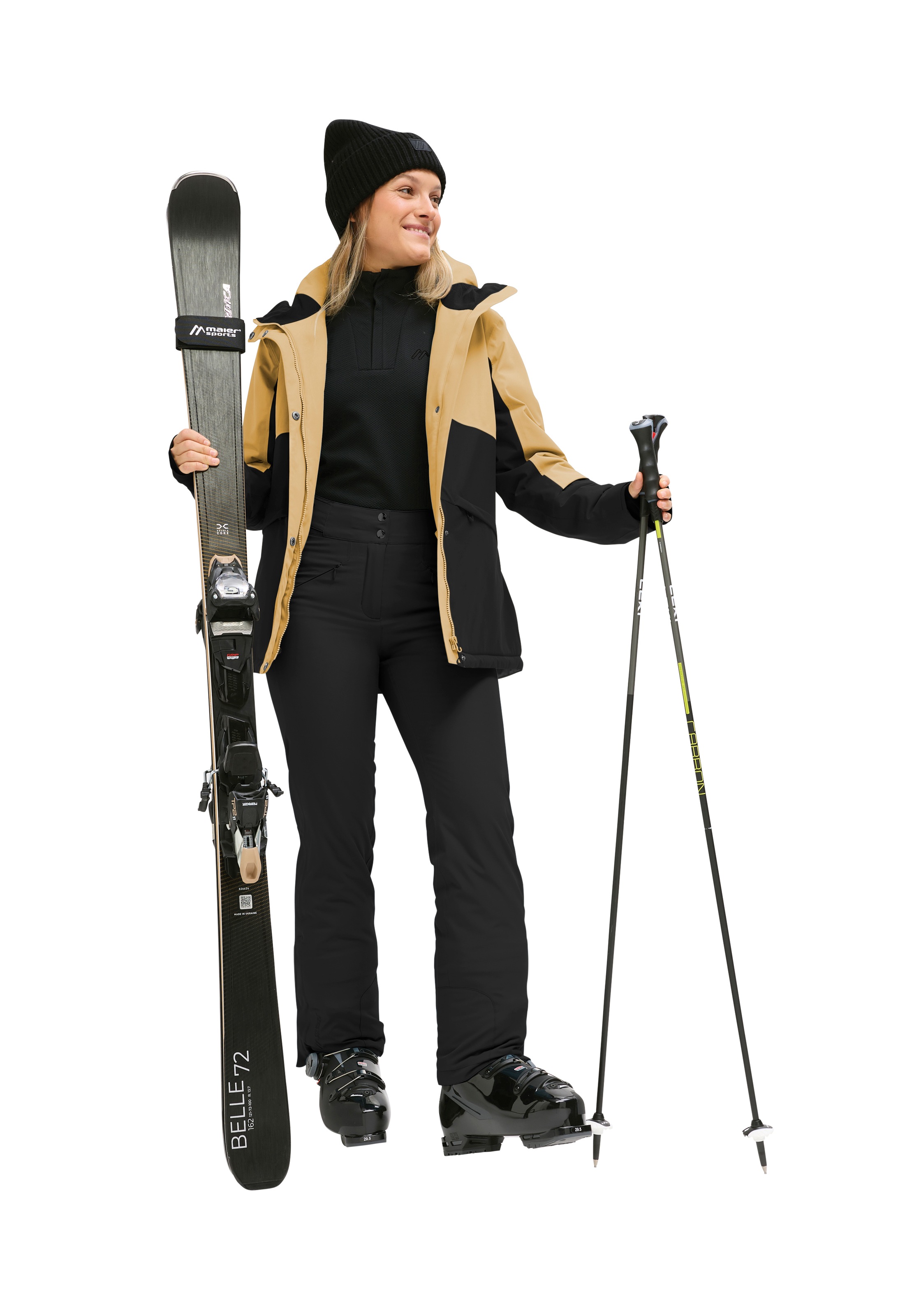 Maier Sports Skijacke »Poiana« Damen Winterjacke wasserdicht, mit RV-Taschen und Kapuze