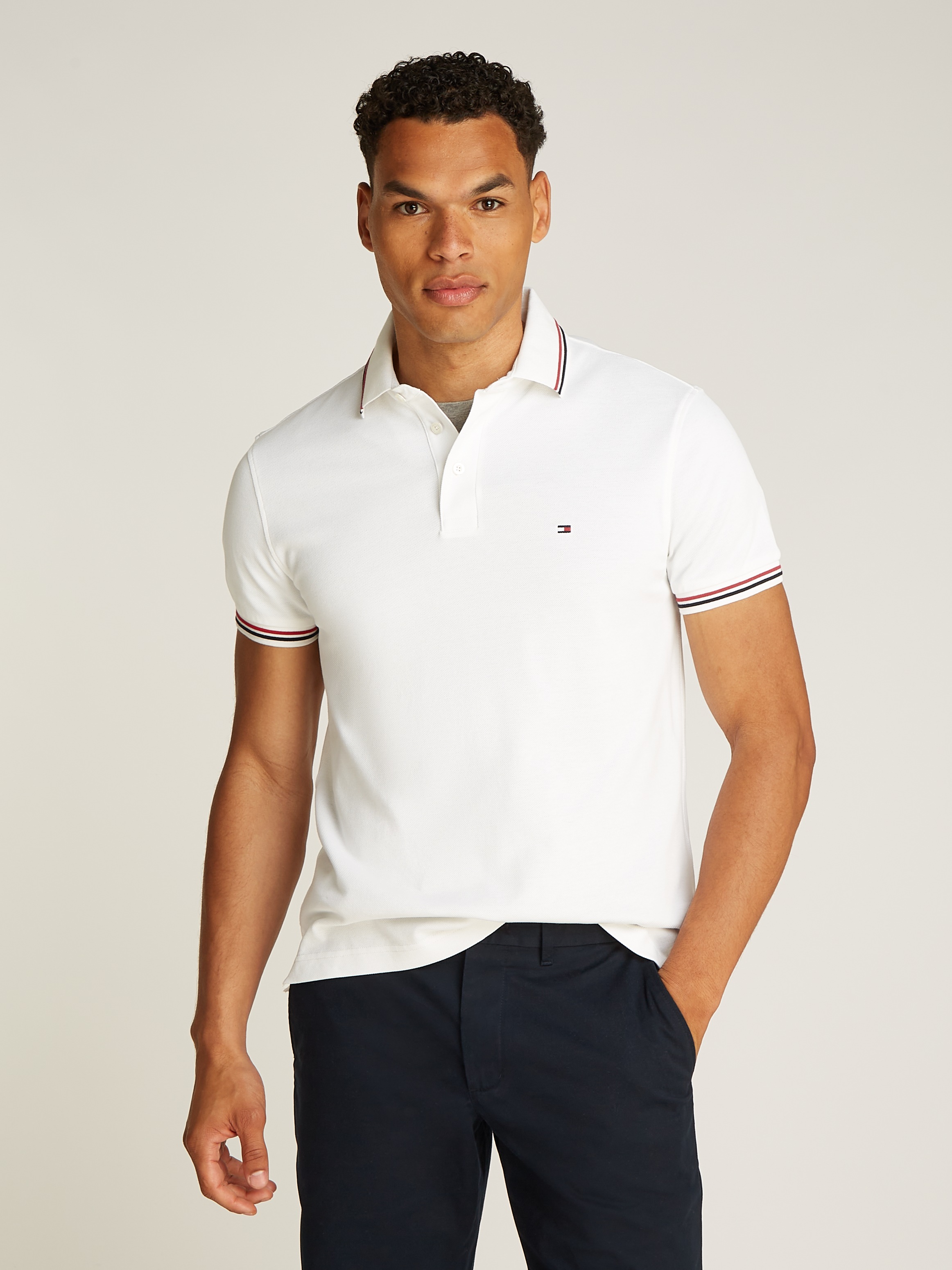 Tommy Hilfiger Poloshirt "TIPPED SLIM FIT POLO", mit Kontrast-Details günstig online kaufen