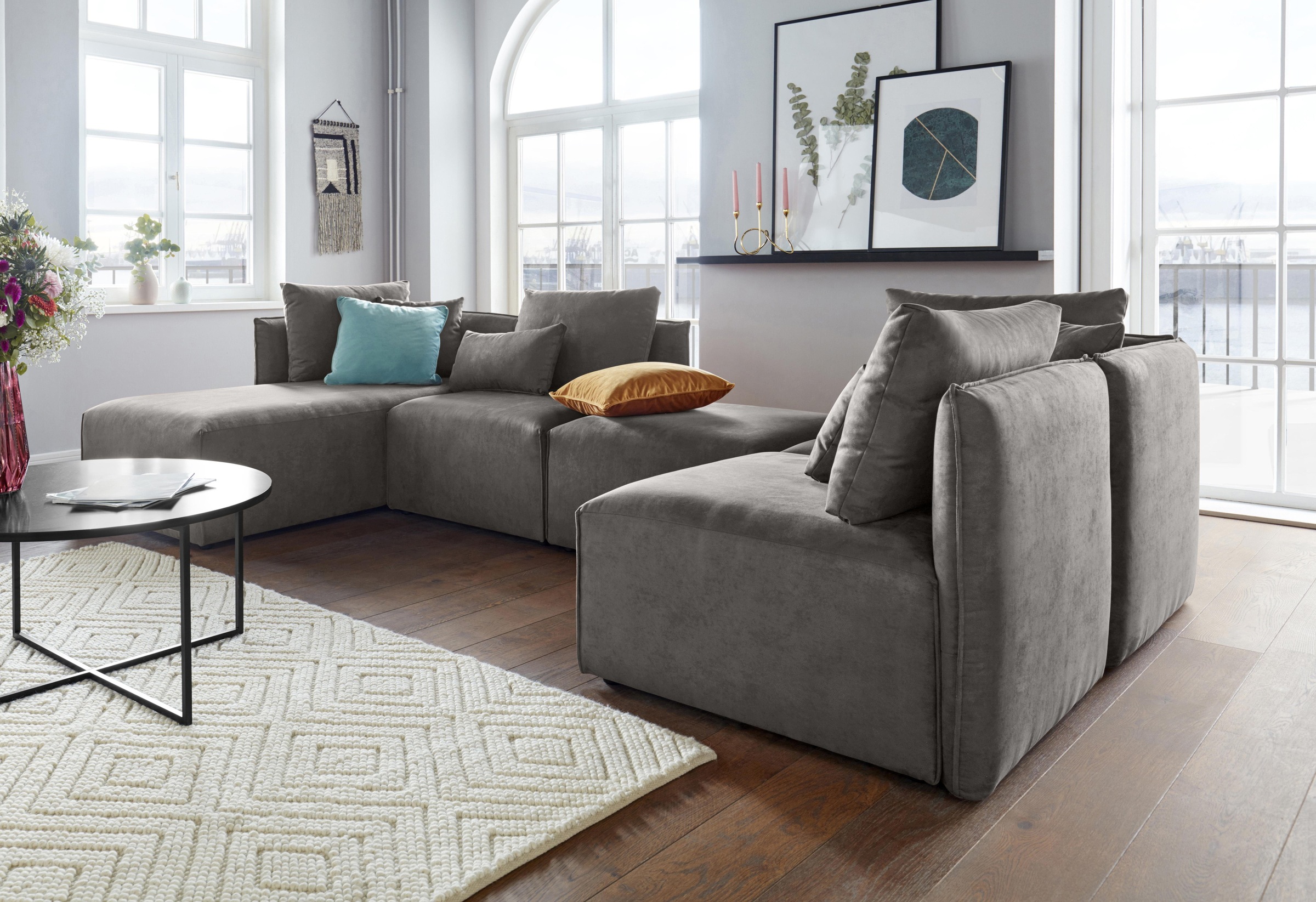 Thumbnail - OTTO home Ottomane "Nöre" Modul - zum Zusammenstellen; in vielen Bezugsqualitäten und Farben