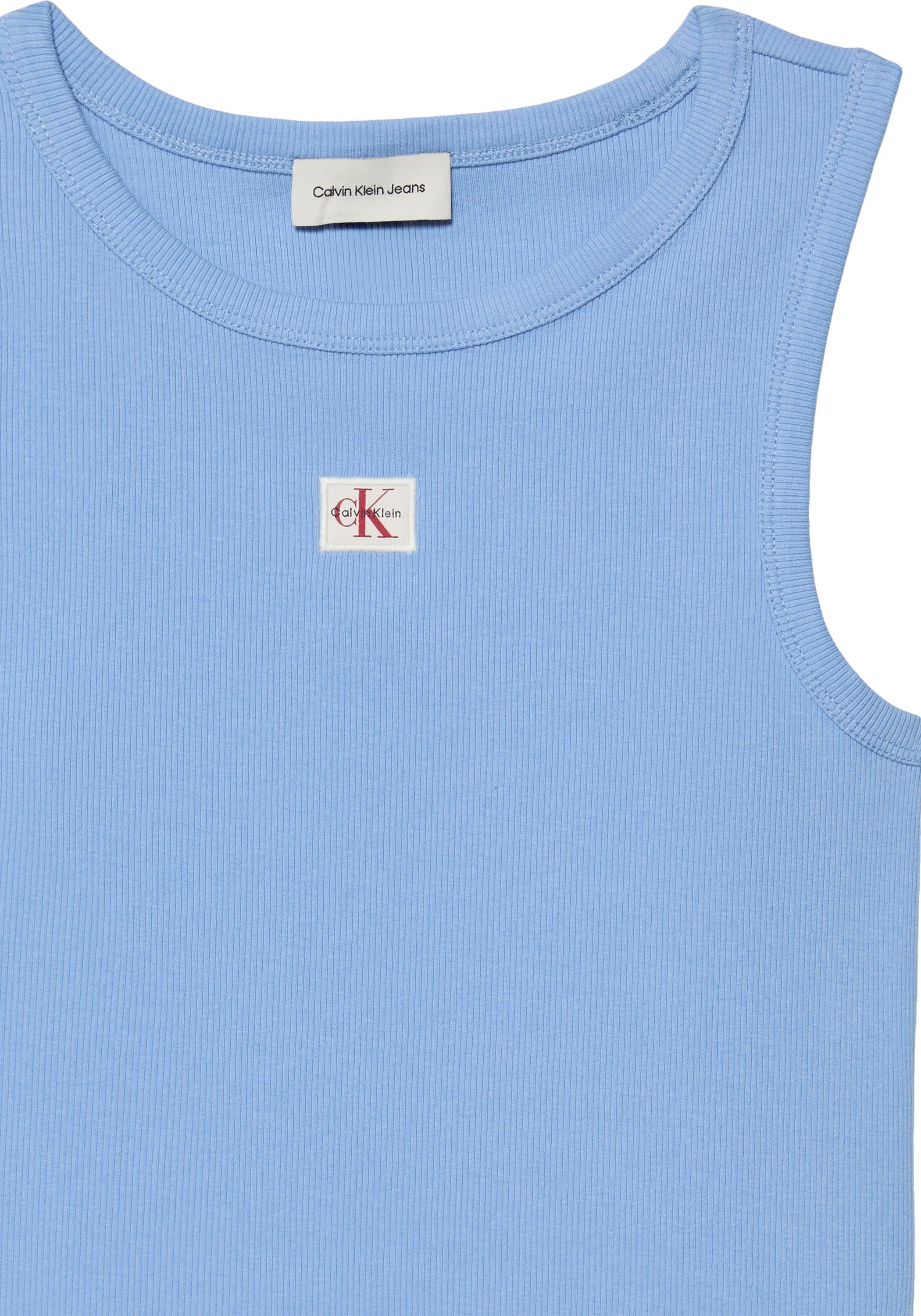 Calvin Klein Jeans Tanktop »A - WVN LBL 2X2 CTTN« Mit Rundhalsausschnitt