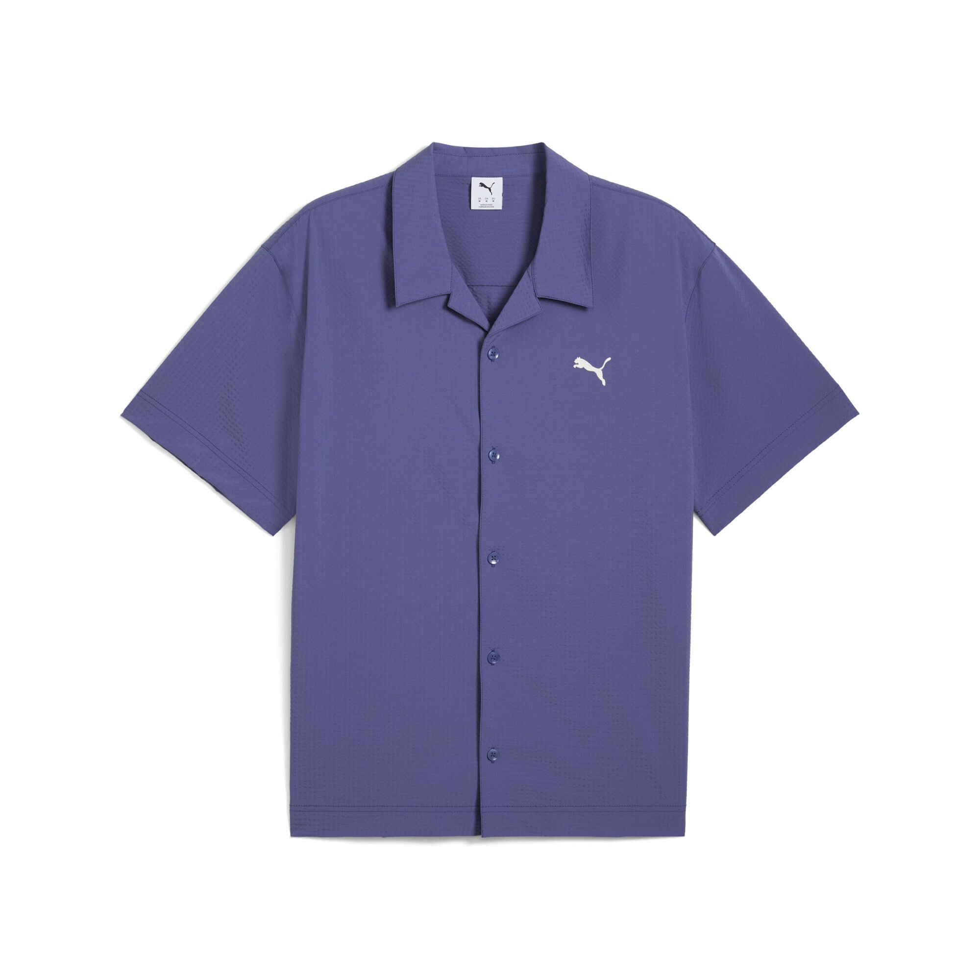 PUMA T-Shirt "WARDROBE ESS Relaxed Seersucker-Shirt Herren" günstig online kaufen