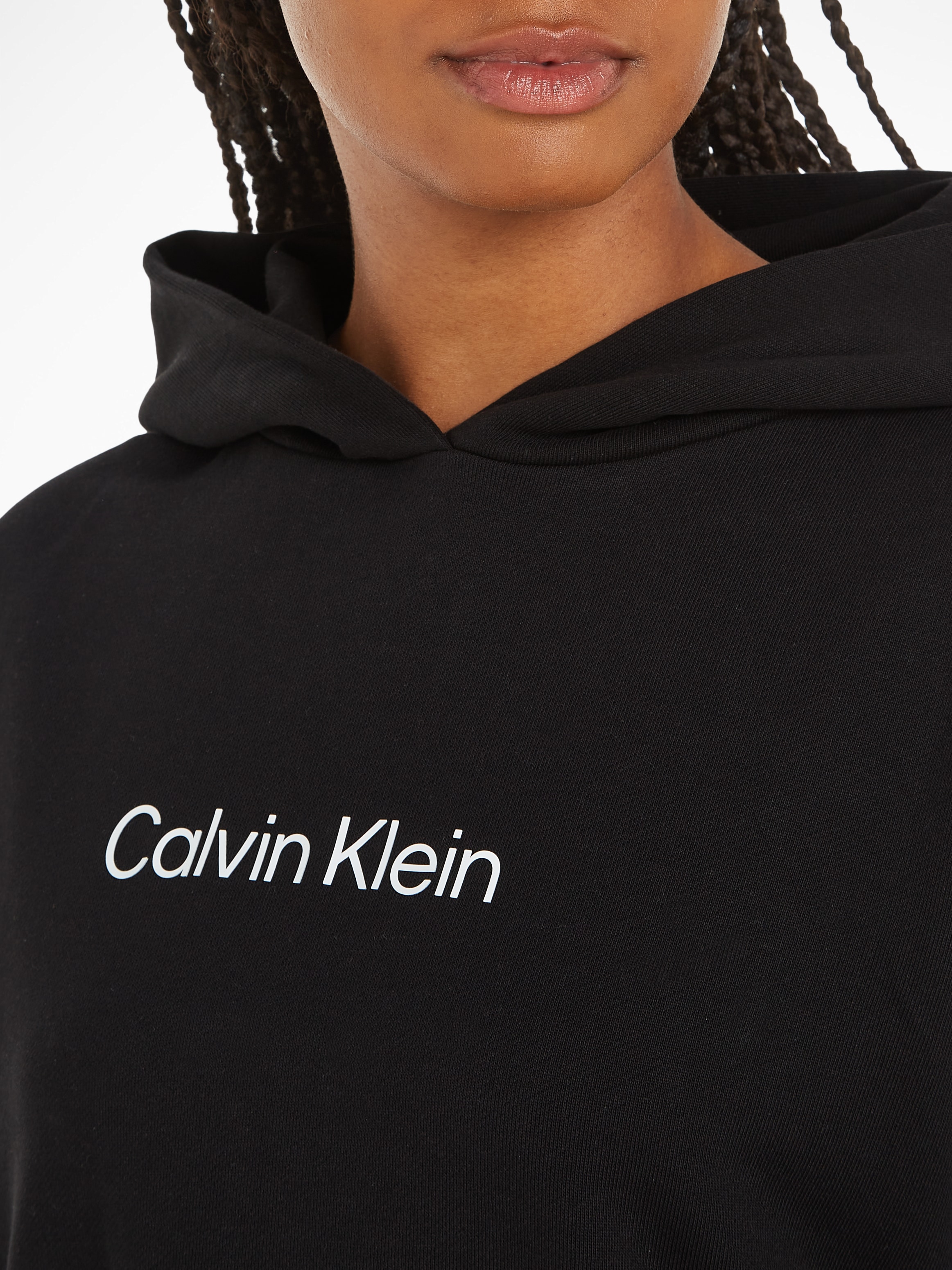 LOGO kaufen Sweatkleid Klein HOODIE Calvin für »HERO | BAUR DRESS«
