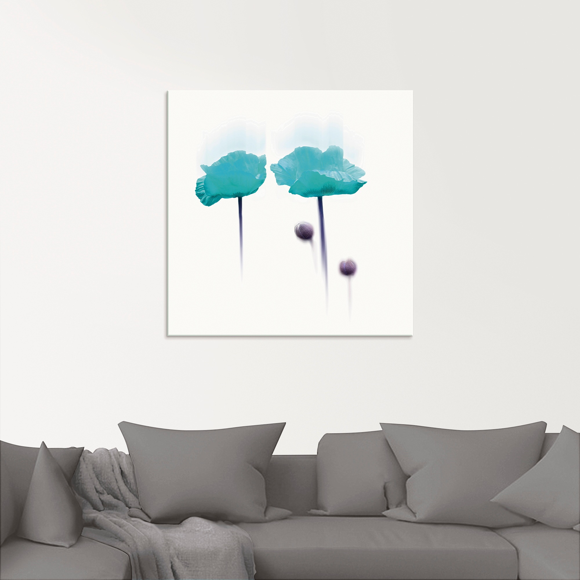 Artland Glasbild »Blüte abstrakt II«, Blumen, (1 St.), in verschiedenen Größen