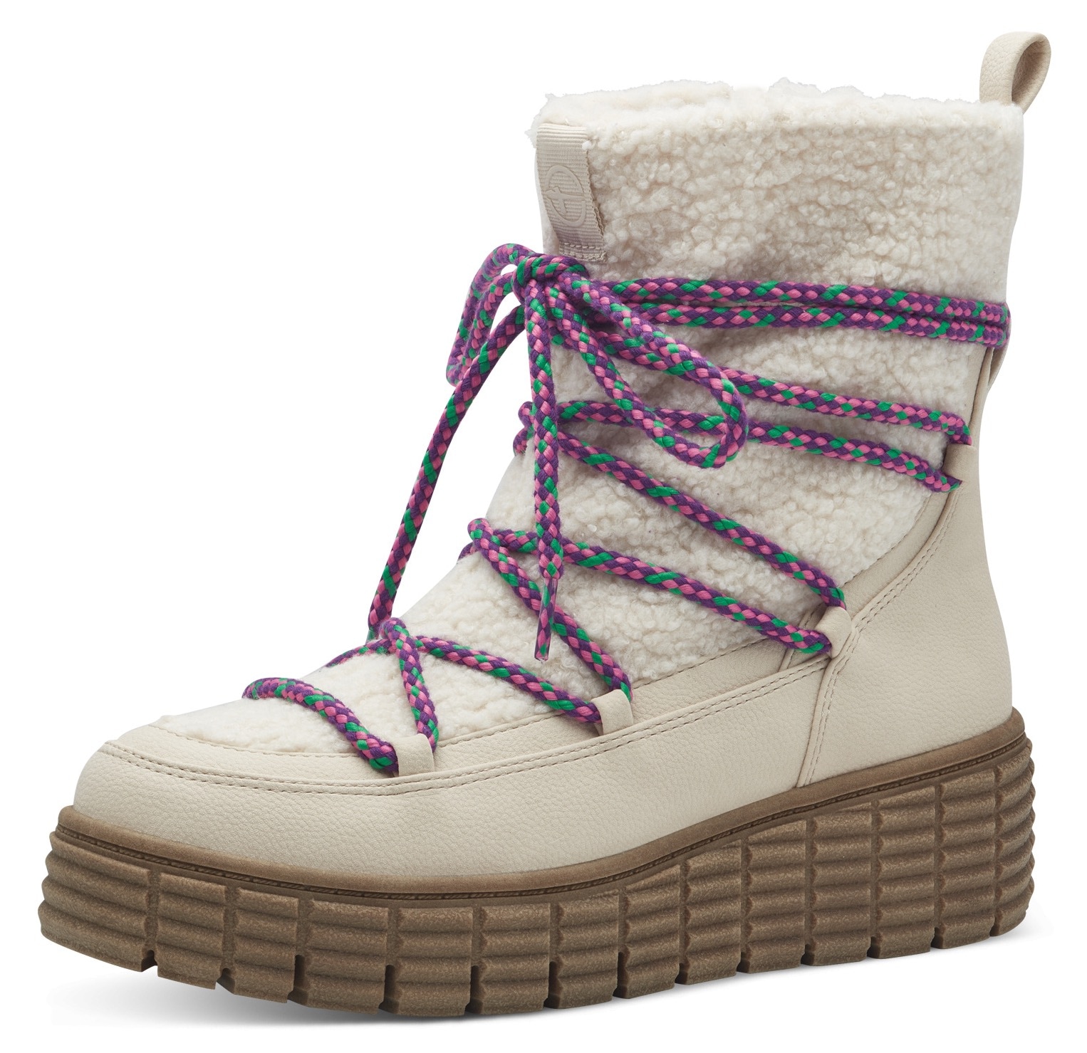 Tamaris Winterboots,Keilabsatz, Plateau, Winterstiefel, Outdoorboots, vegane Verarbeitung