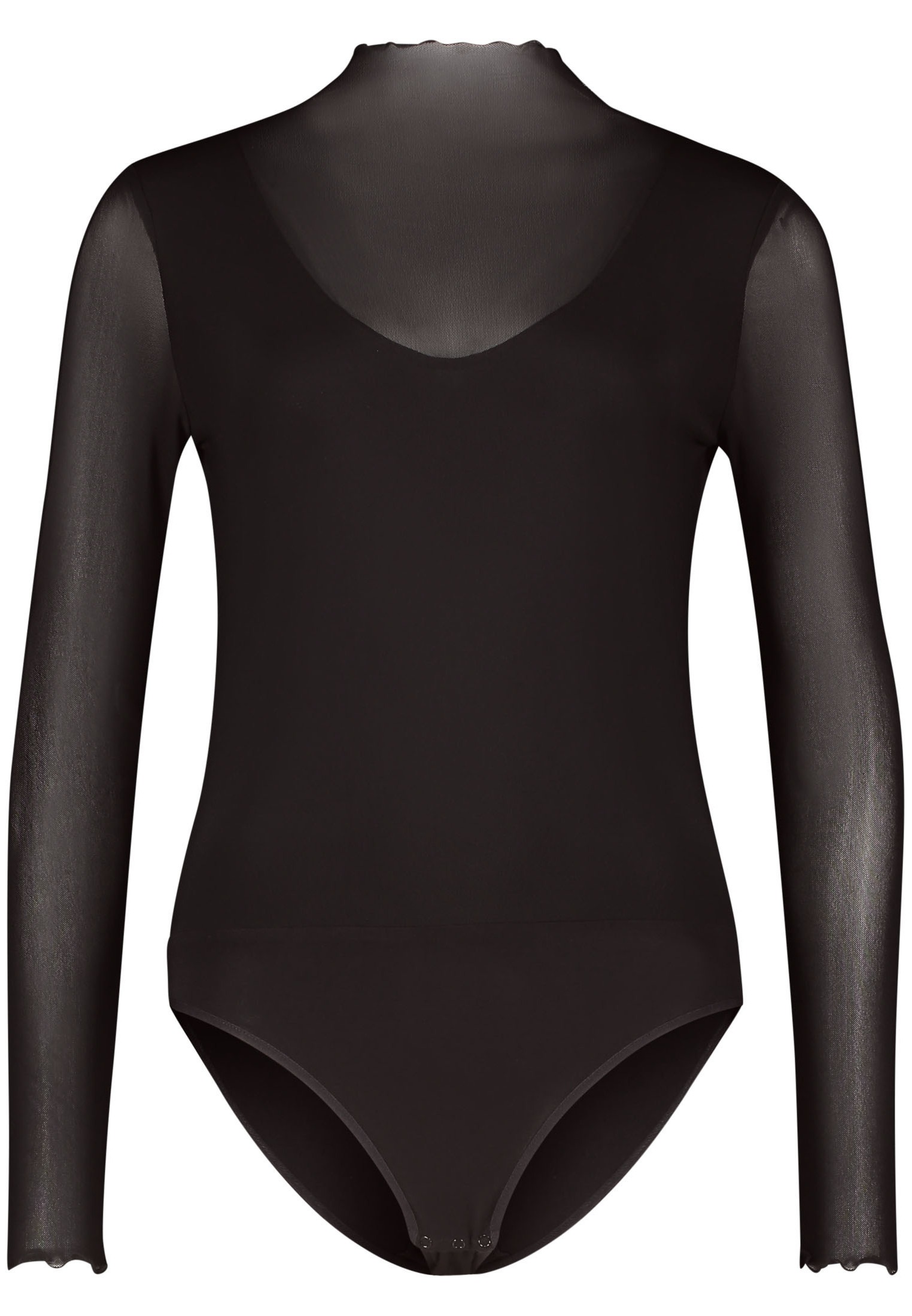 Zero Kurzarmshirt »zero Body mit transparenten Ärmeln«, (1 tlg.), Rüschen