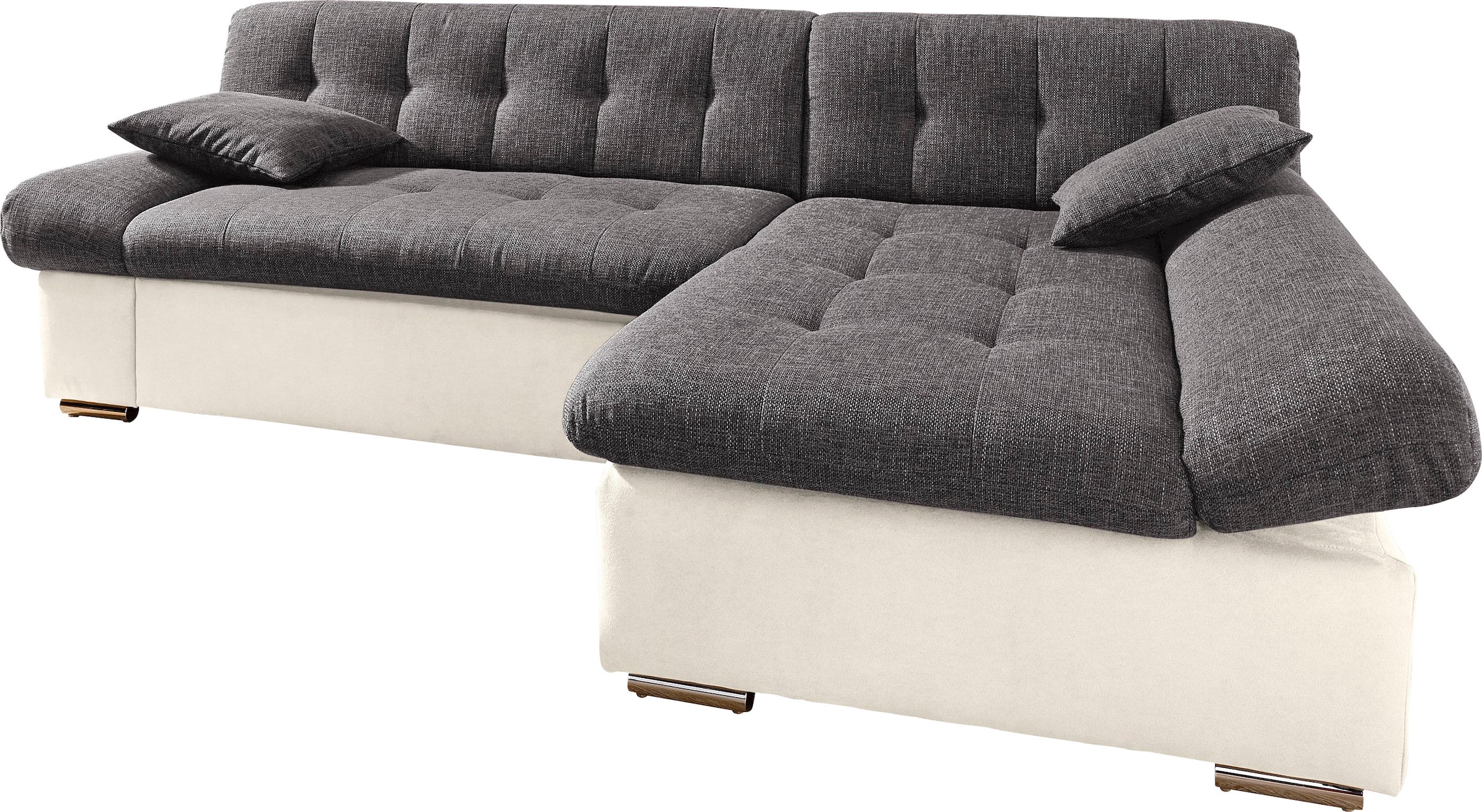 TRENDMANUFAKTUR Ecksofa »Reggae, modern und bequem, aktueller Materialmix, L-Form«,...