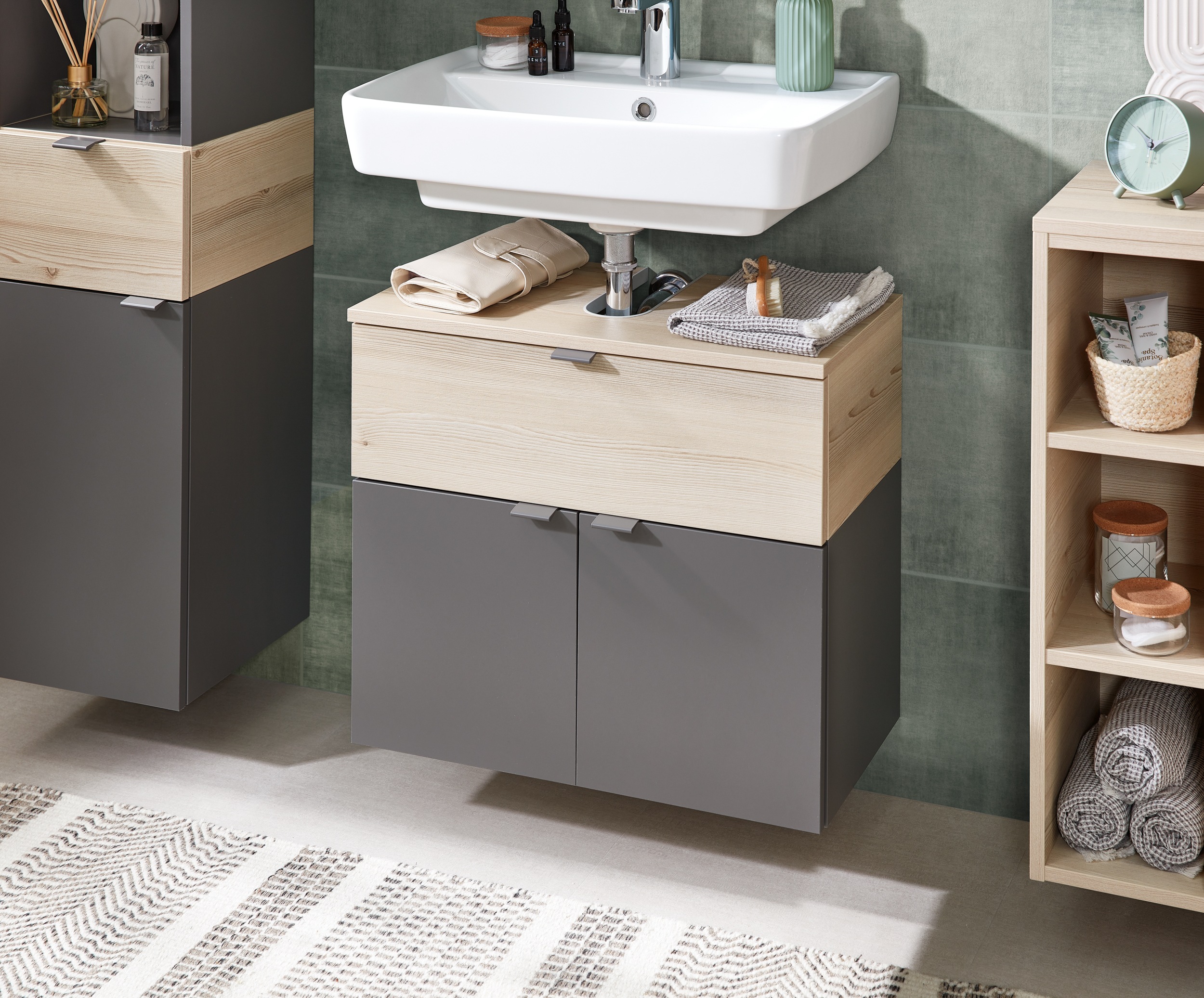 Thumbnail - Saphir Badmöbel-Set "Quickset 394" Komplett-Set, 4 Stk. tlg.