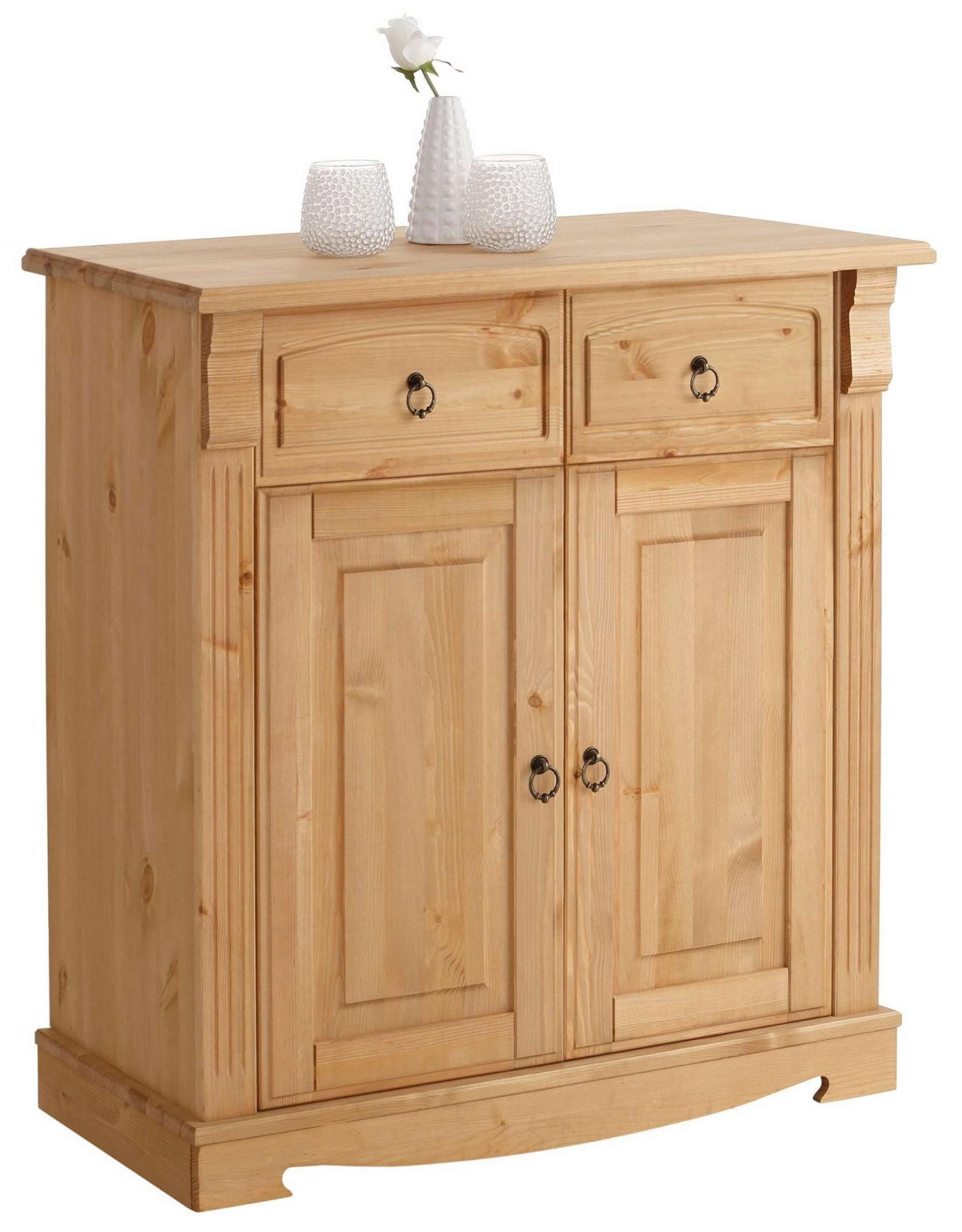 OTTO home 1100000002199 "Anna, Sideboard, Anrichte, Stauraumschrank" B/T/H: 94/40/88 cm, aus massiver Kiefer, Breite 94 cm, mit Kassettenoptik, FSC