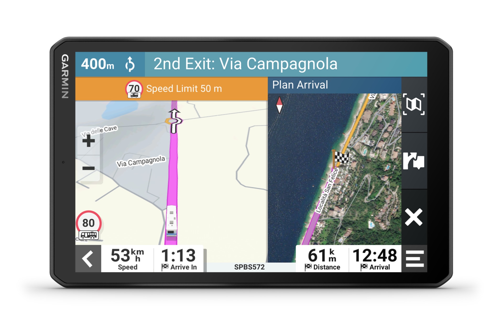 Navigationsgerät »Camper 895 MT-D EU«, (Europa (45 Länder) Karten-Updates), Bluetooth
