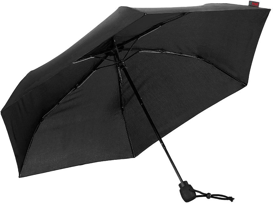 EuroSCHIRM® Taschenregenschirm »light trek® ultra, schwarz«, besonders leicht, kompakte Größe