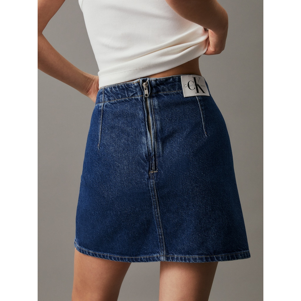 Calvin Klein Jeans A-Linien-Rock »MR A LINE DARTED MINI SKIRT«