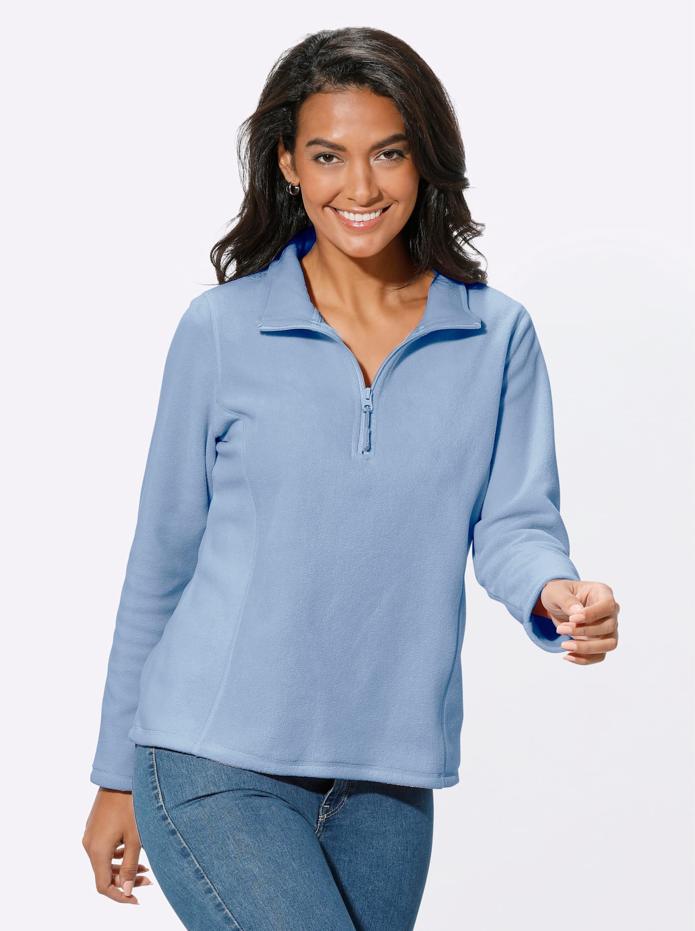 Casual Looks Fleeceshirt "Fleece-Shirt", 1 Stk. günstig online kaufen